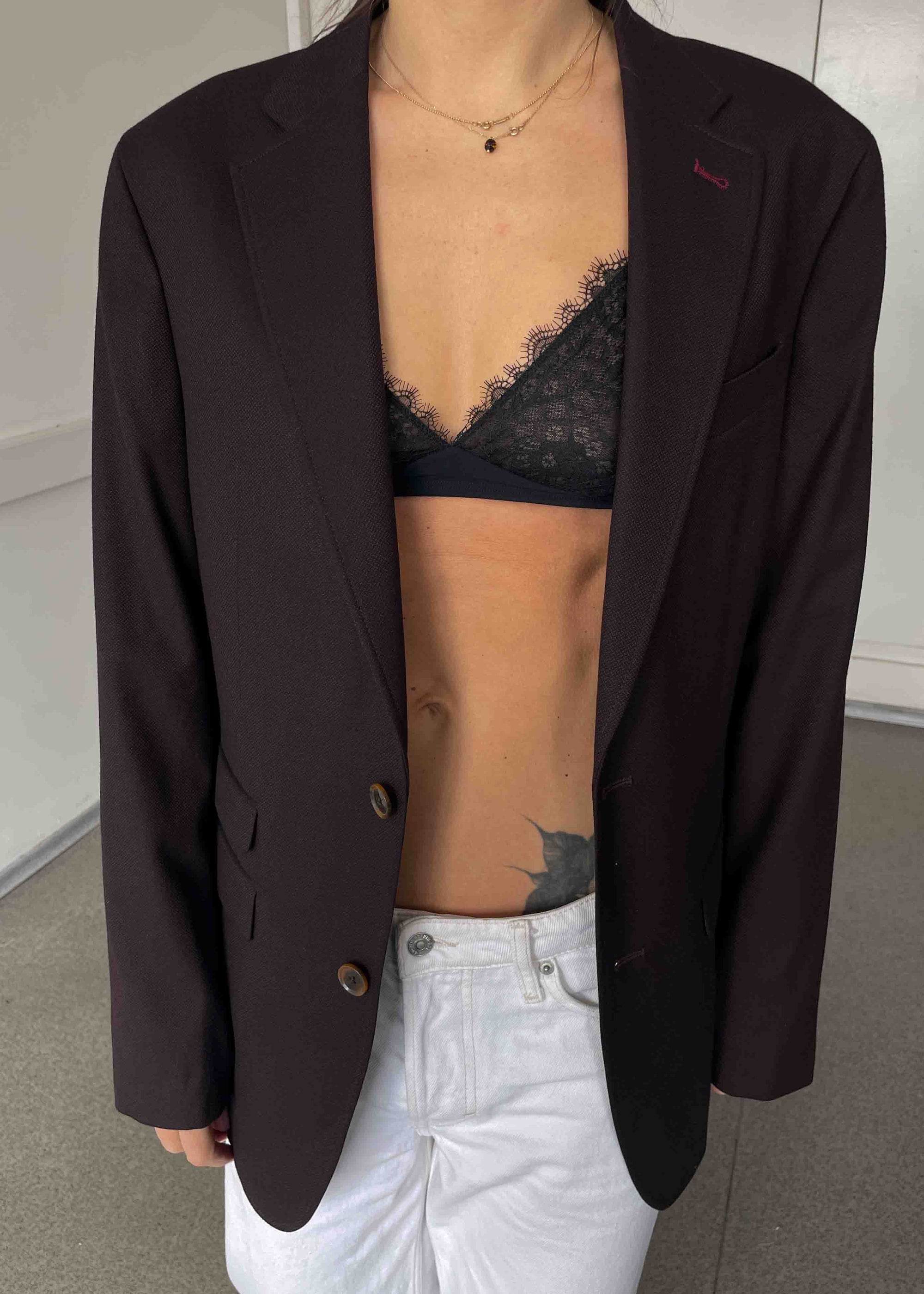 Vintage Burgundy Smaller Fit Blazer