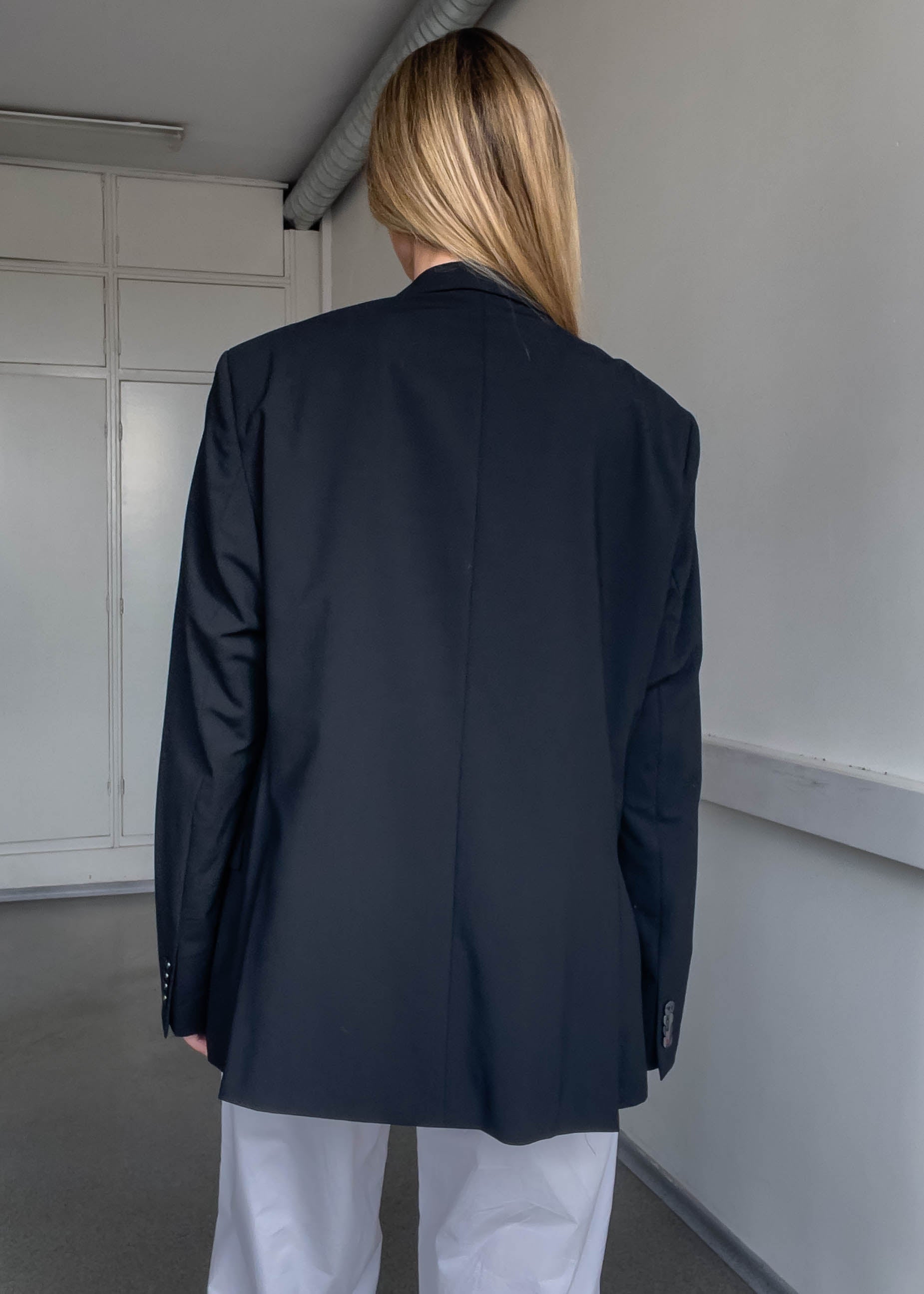 Vintage Black Oversized Blazer