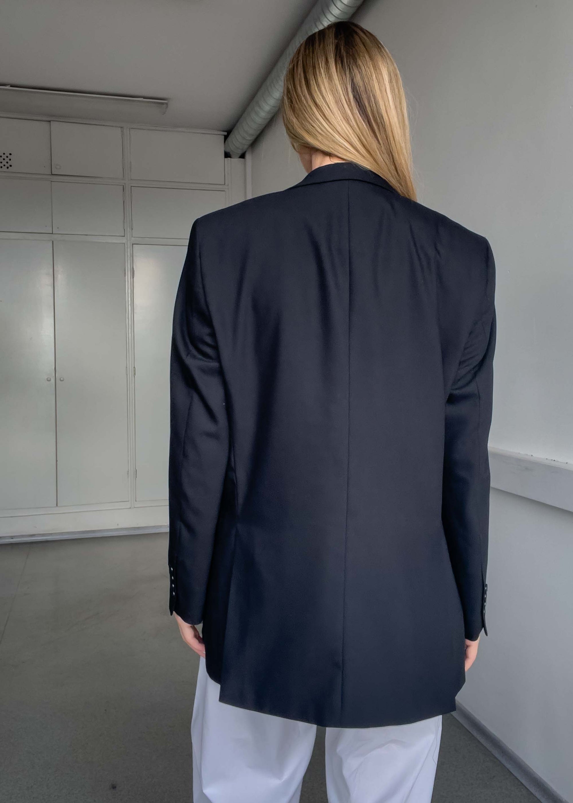 Vintage Black Oversized Blazer