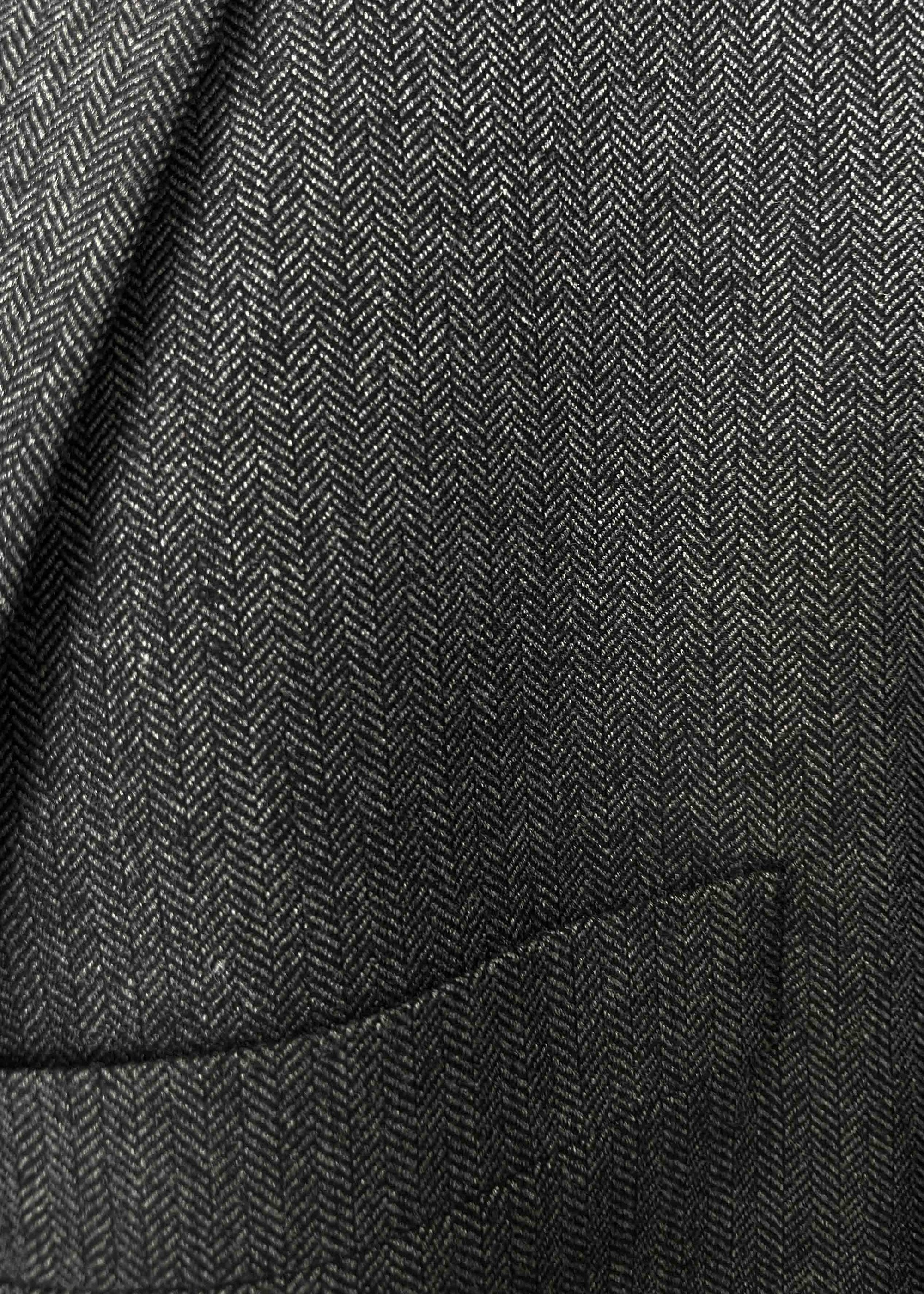 Vintage Grey Patterned Oversized Blazer