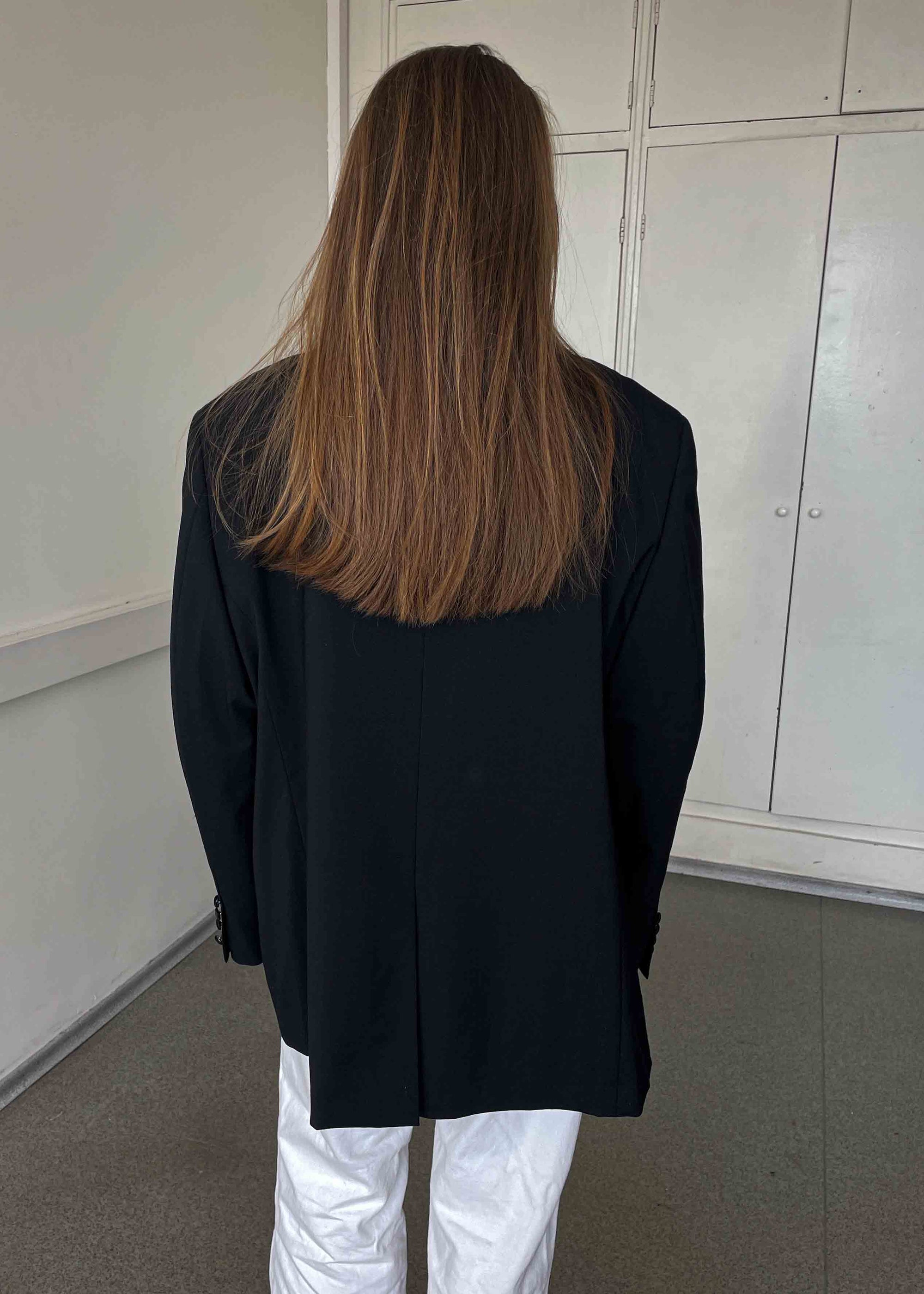 Vintage Black Oversized Tuxedo Blazer