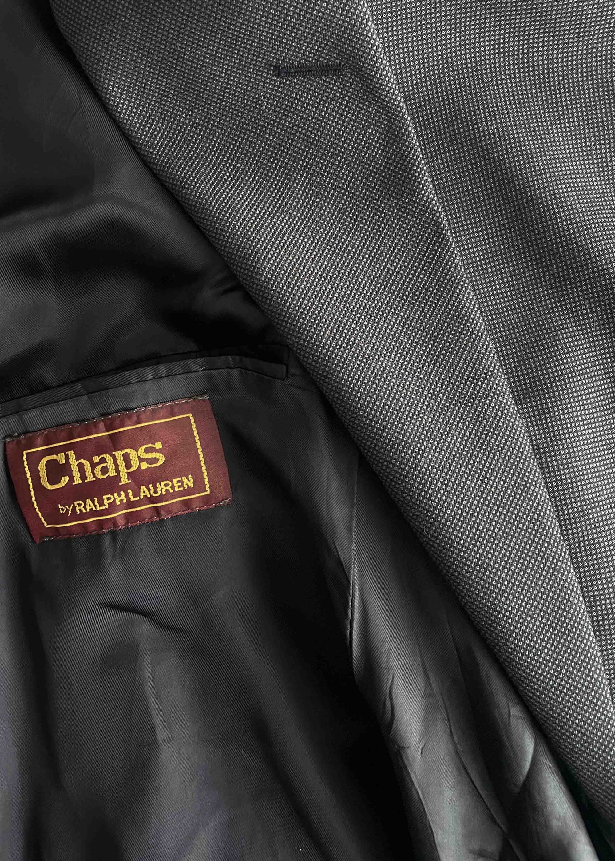 Vintage Blue Patterned Oversized Blazer Chaps by RALPH LAUREN