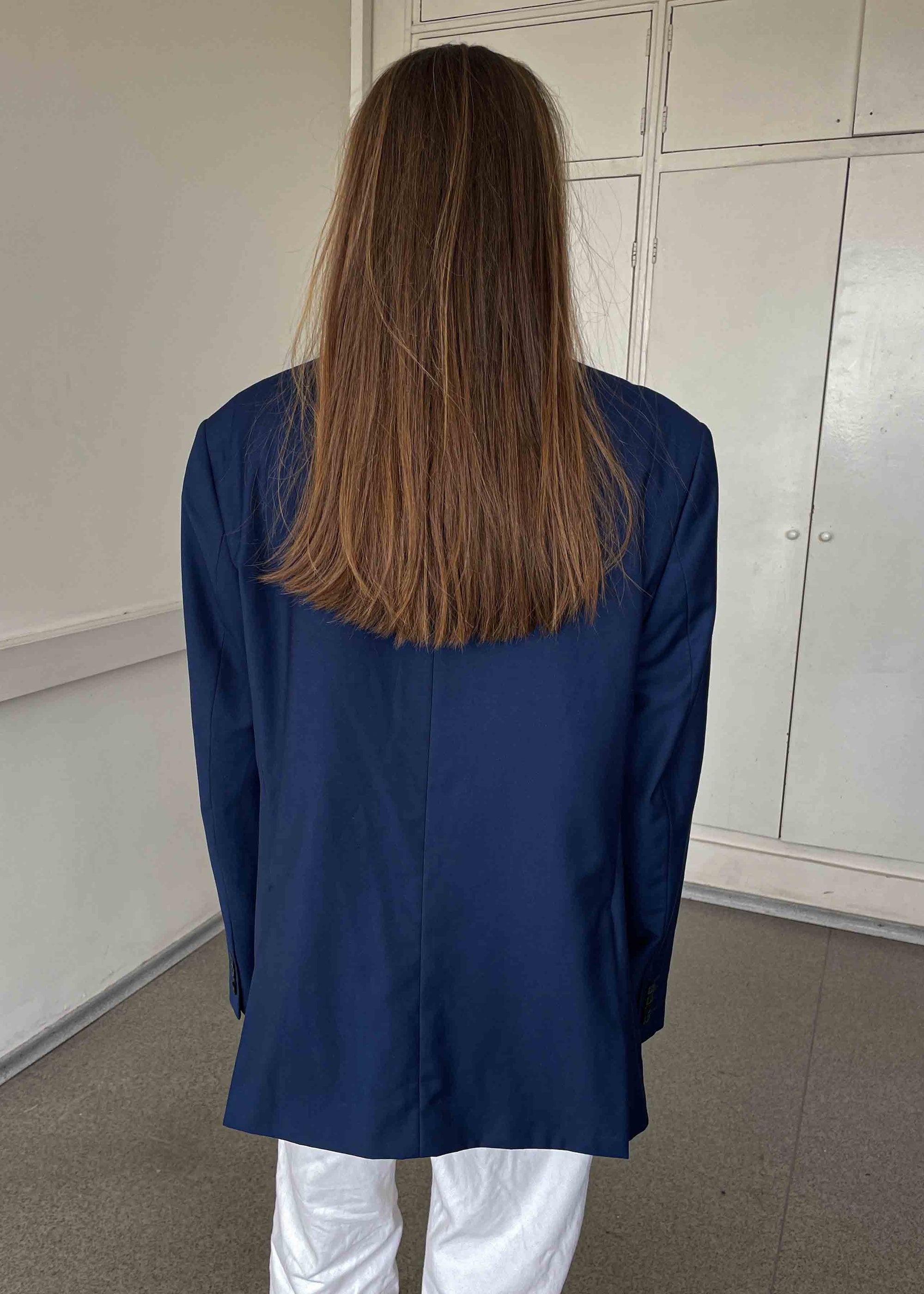 Vintage Blue Oversized Blazer