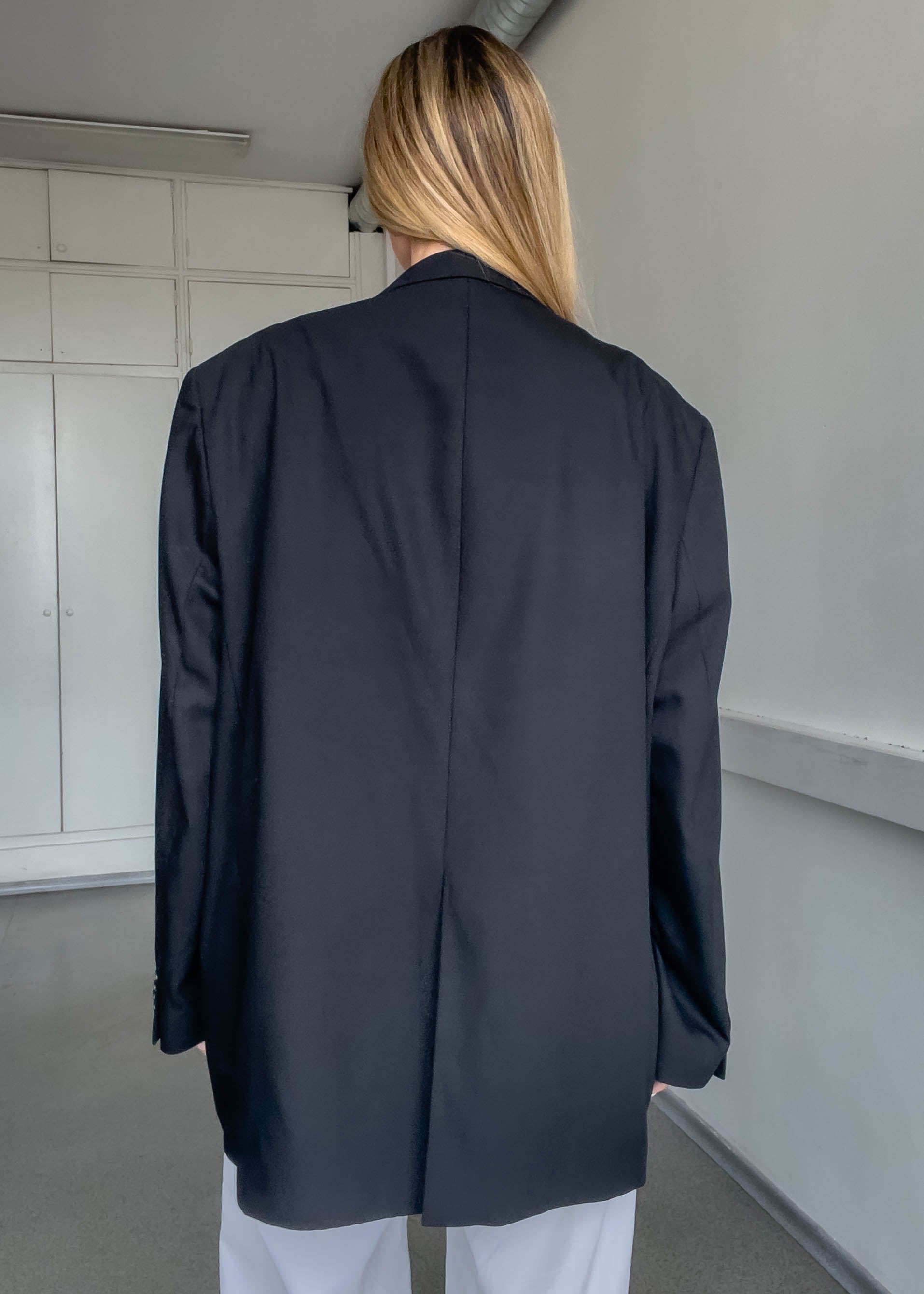 Vintage Black Oversized Blazer