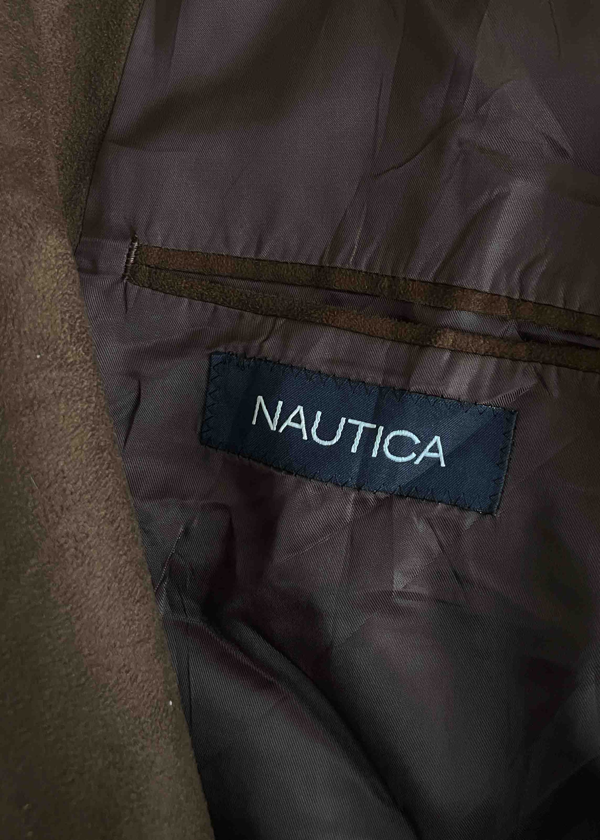 Vintage Brown Velvet Oversized Blazer by NAUTICA