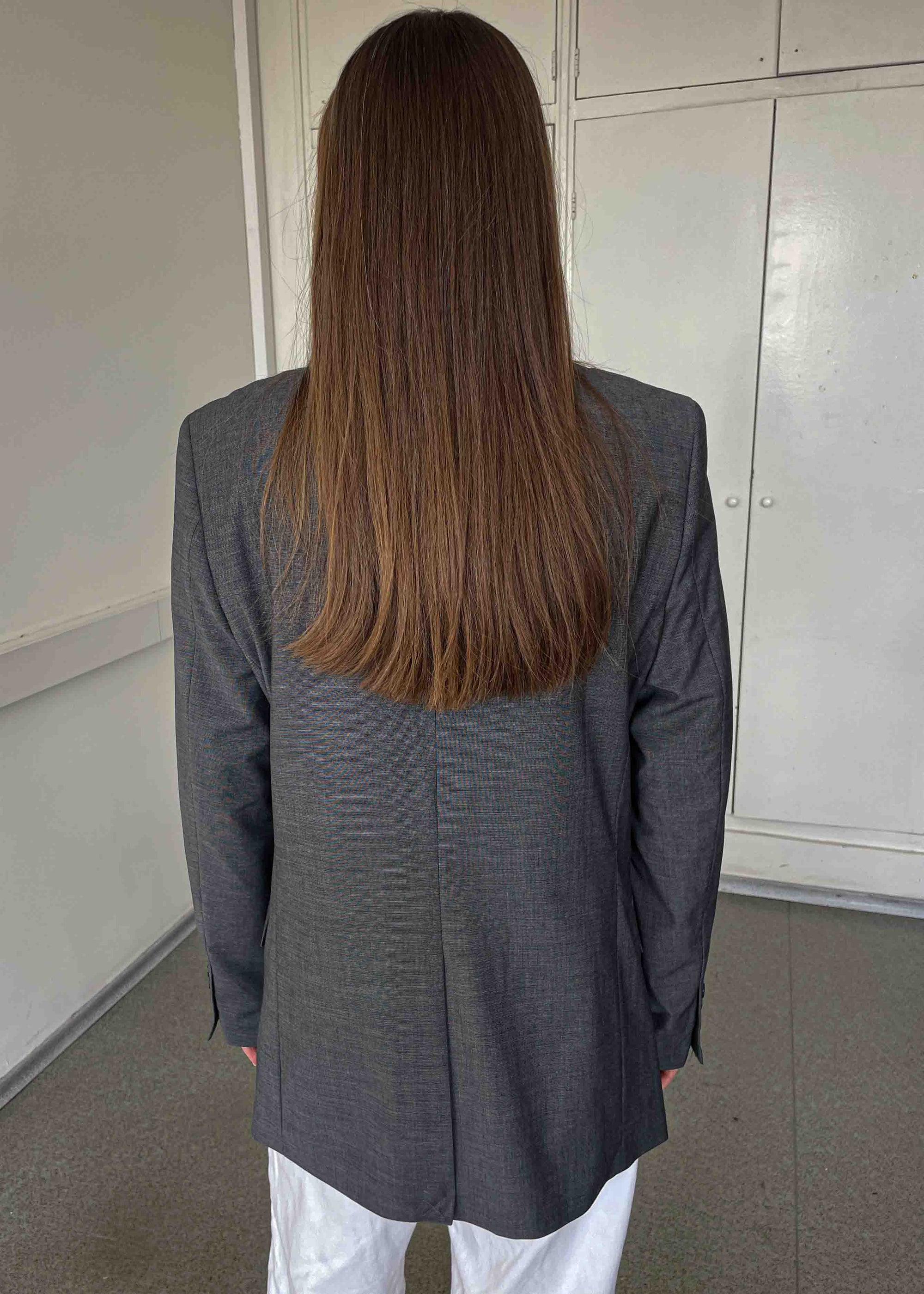 Vintage Grey Patterned Smaller Fit Blazer