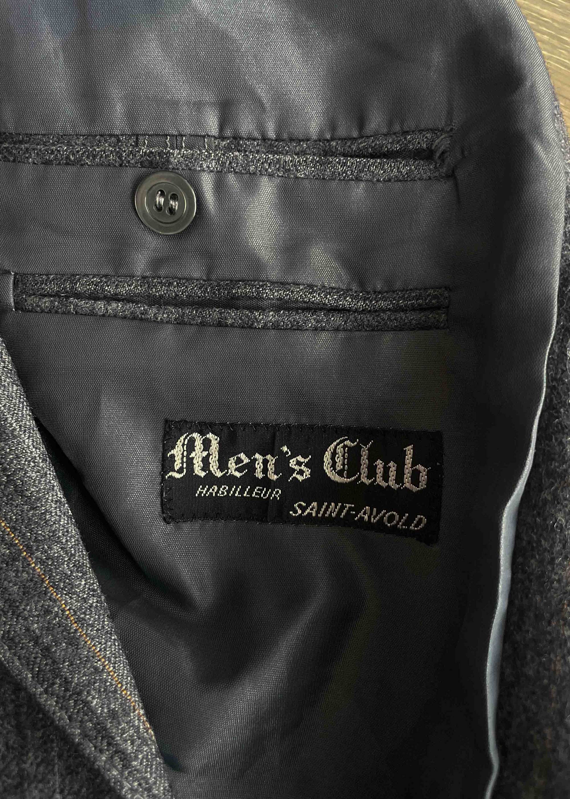 Vintage Brushed Wool Oversized Blazer Chaps by MENS CLUB