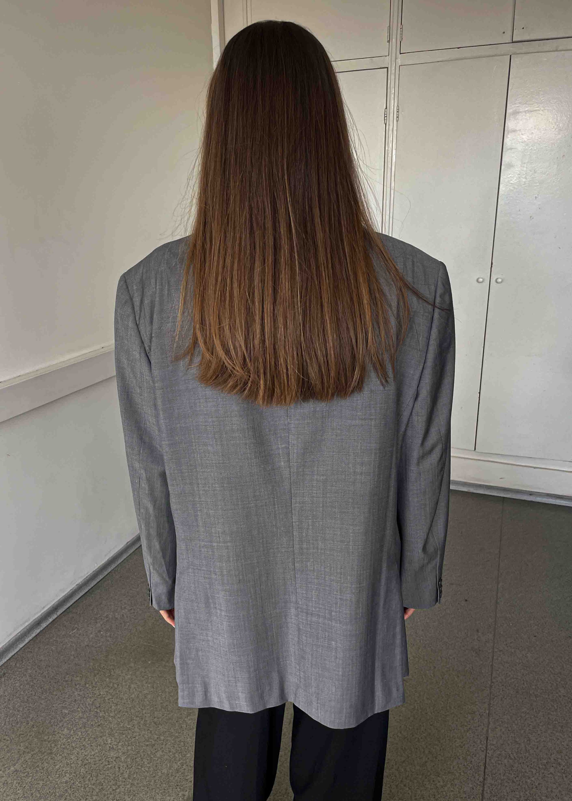 Vintage Grey Oversized Blazer
