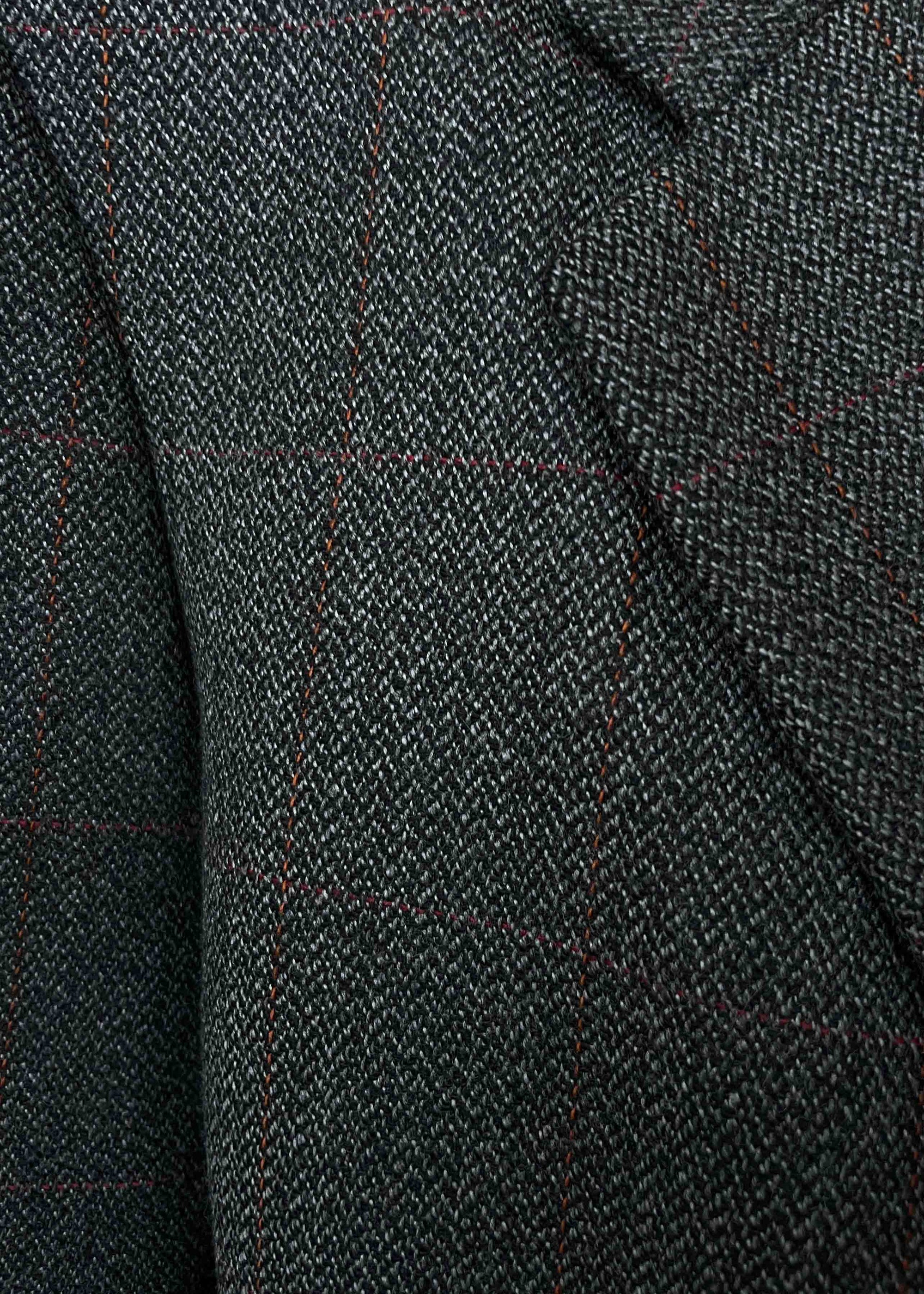 Vintage Grey Patterned Oversized 100% WOOL Blazer