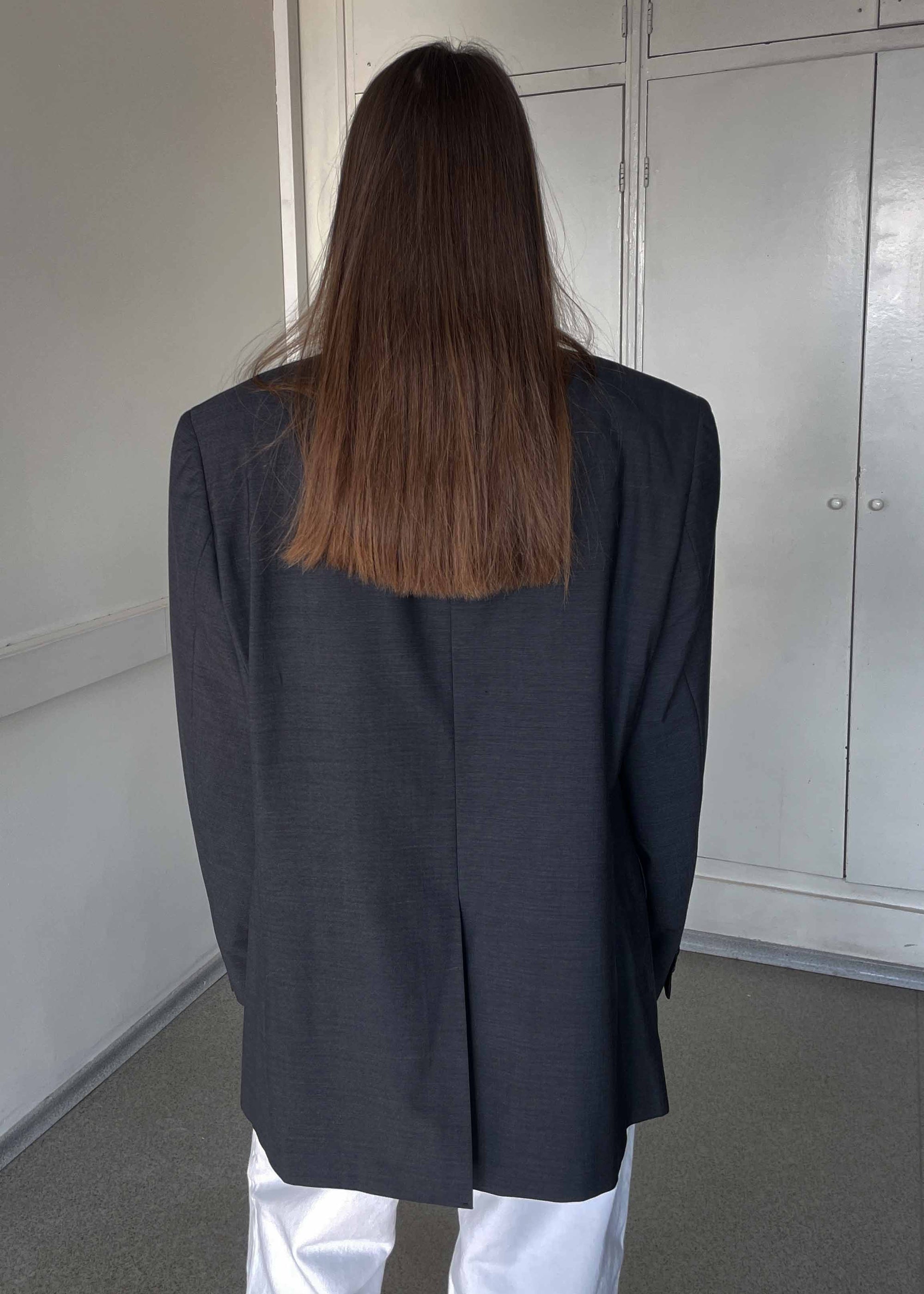 Vintage Grey Oversized Blazer