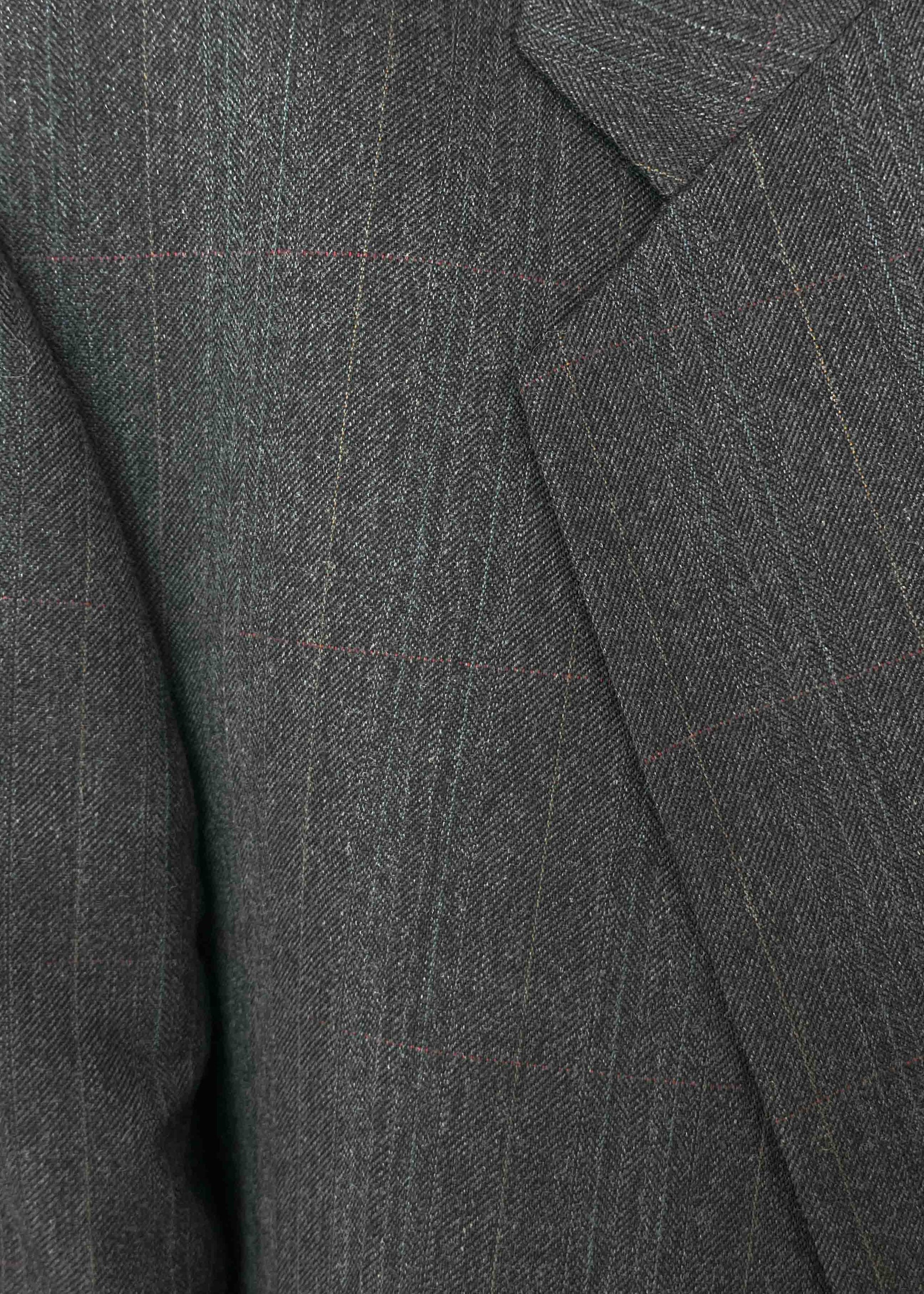 Vintage Grey Patterned Oversized Blazer