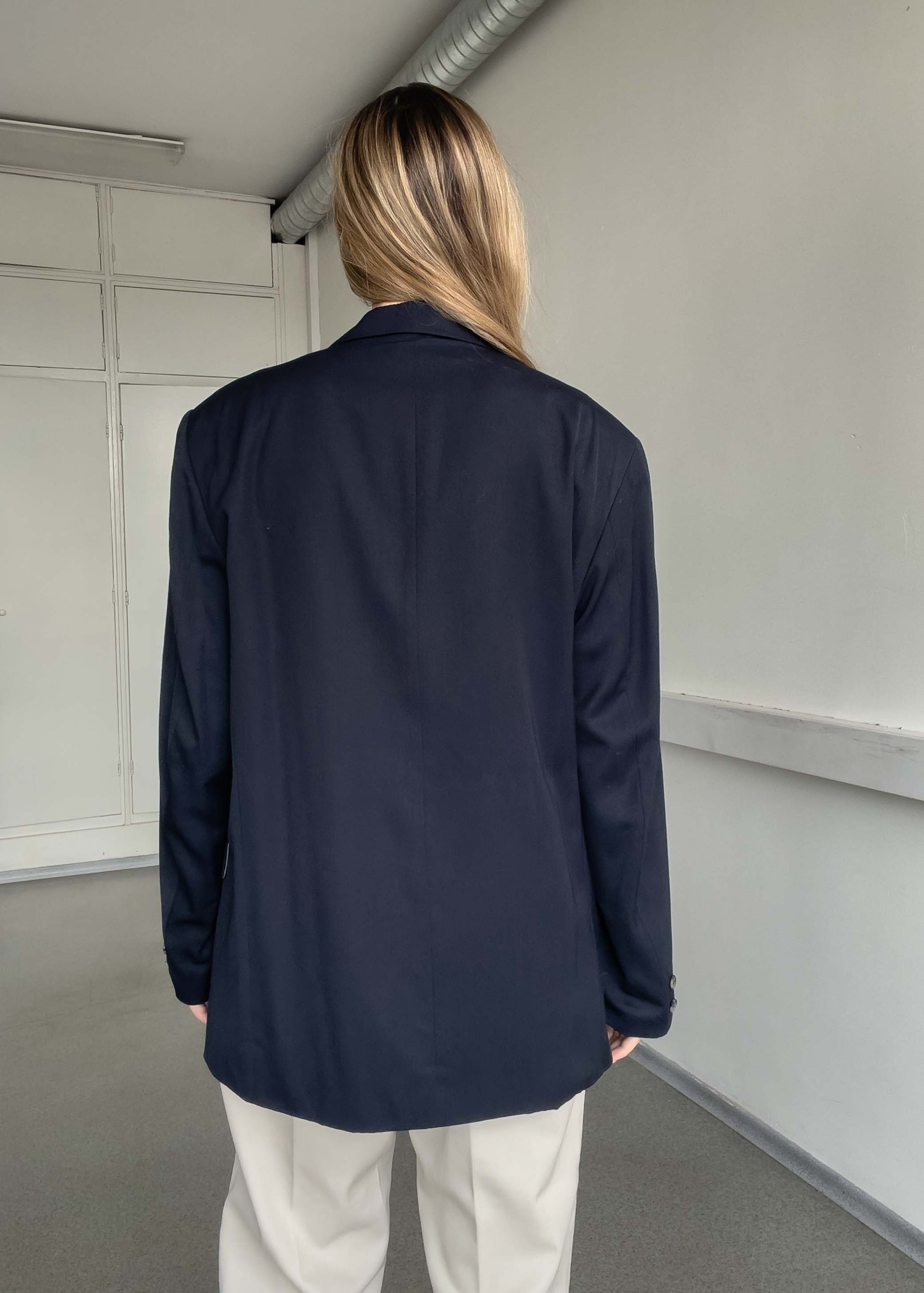 Vintage Blue Light Weight Oversized Blazer