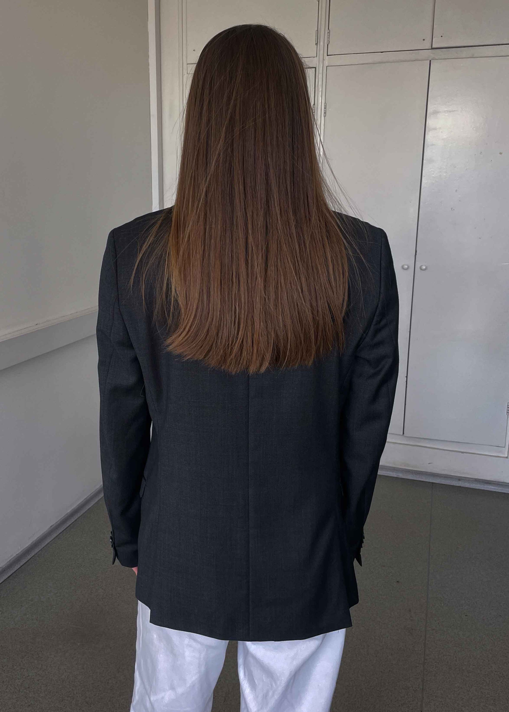 Vintage Grey Patterned Smaller Fit Blazer