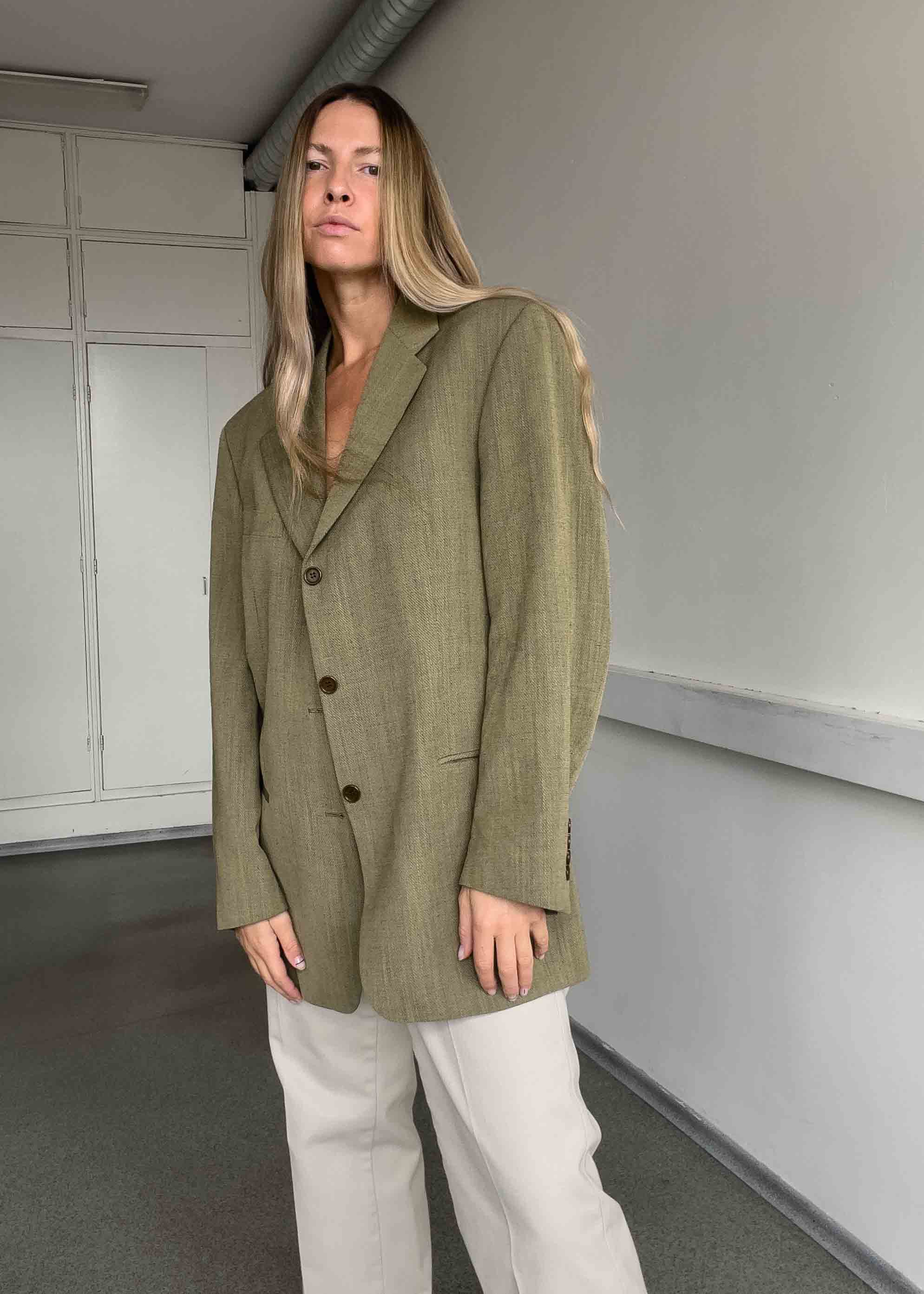 Vintage Oversized Blazer in Khaki