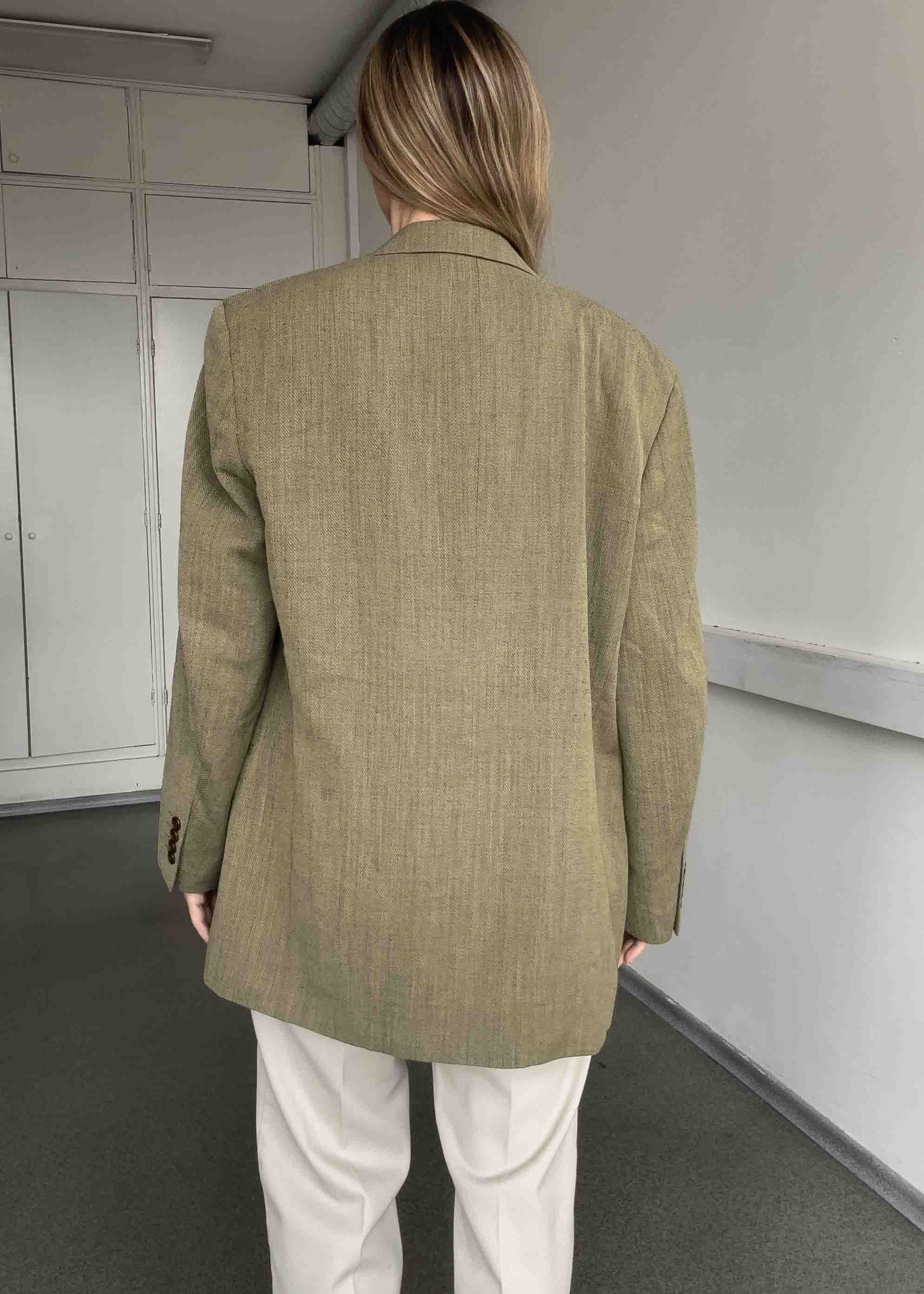 Vintage Oversized Blazer in Khaki