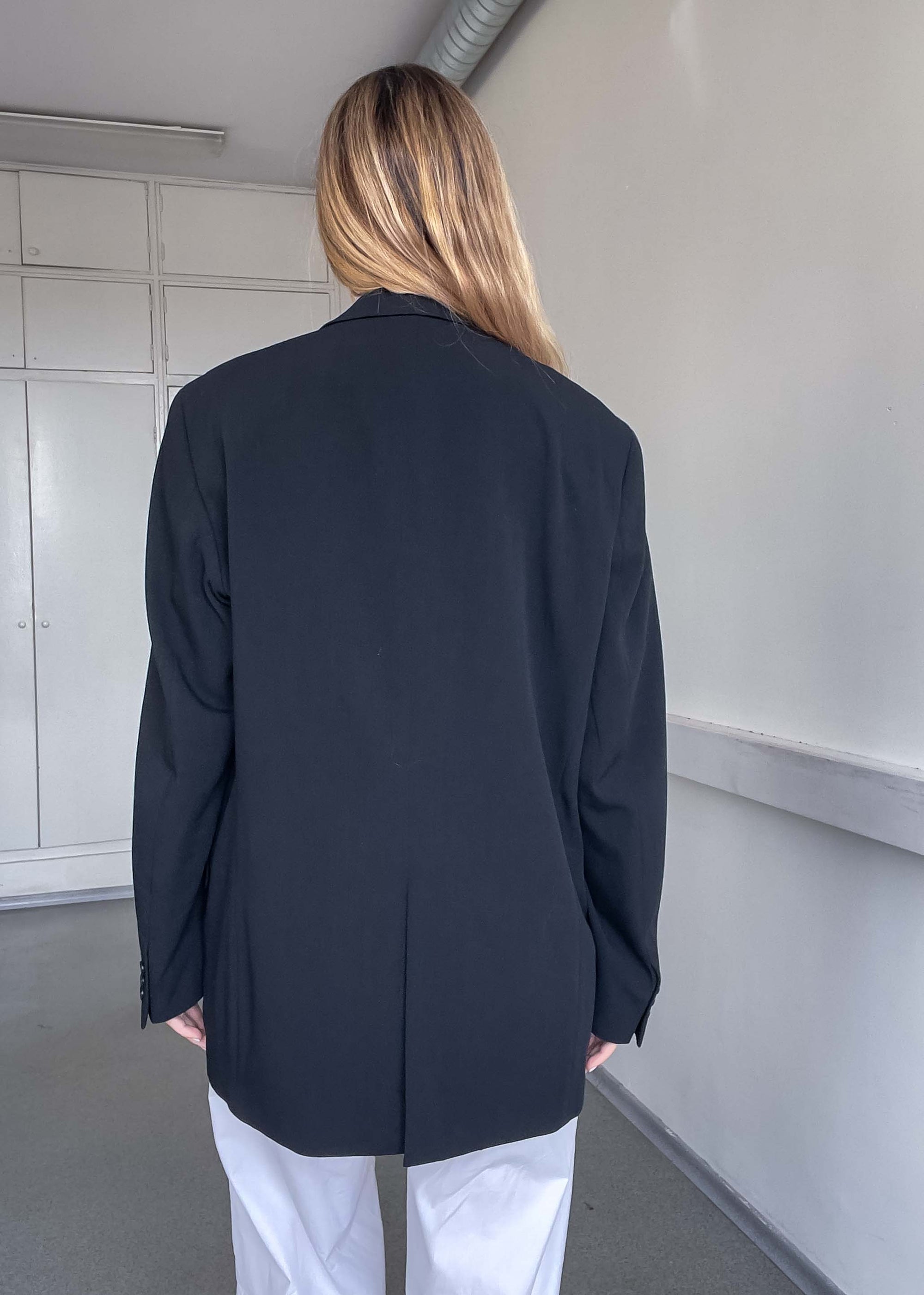 Vintage Black Oversized Blazer