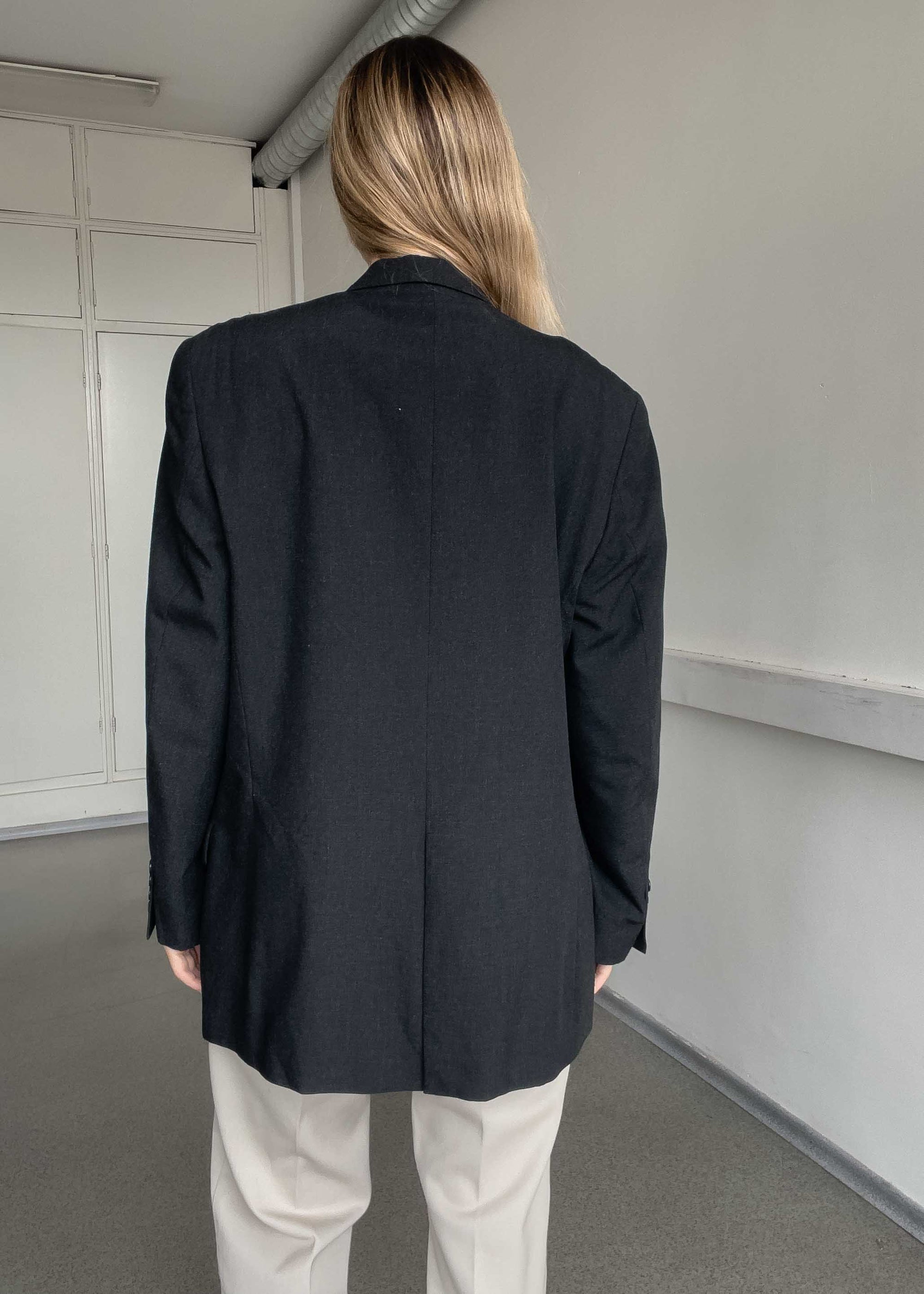 Vintage Grey Oversized Blazer