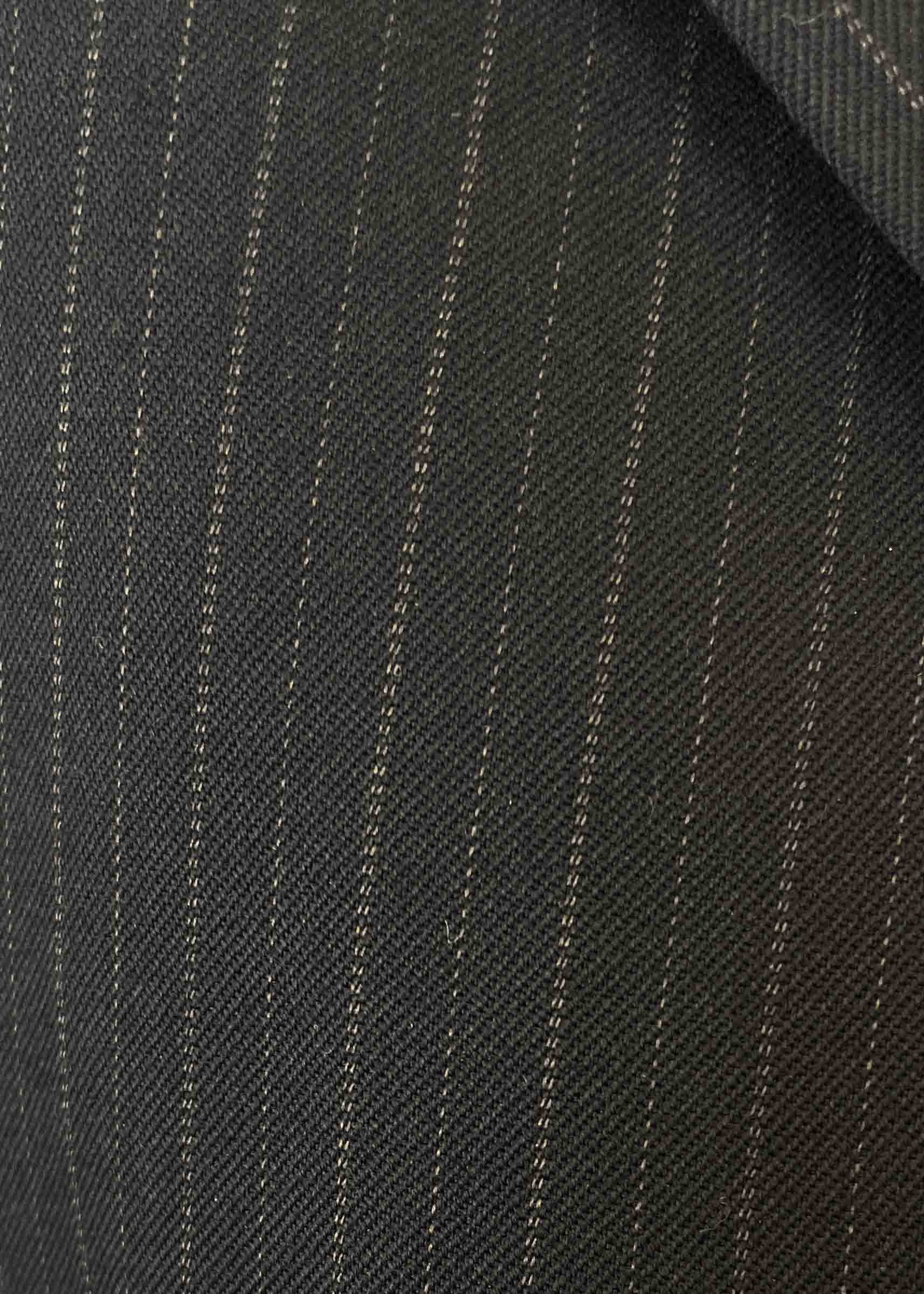 Vintage Black Striped Oversized Blazer