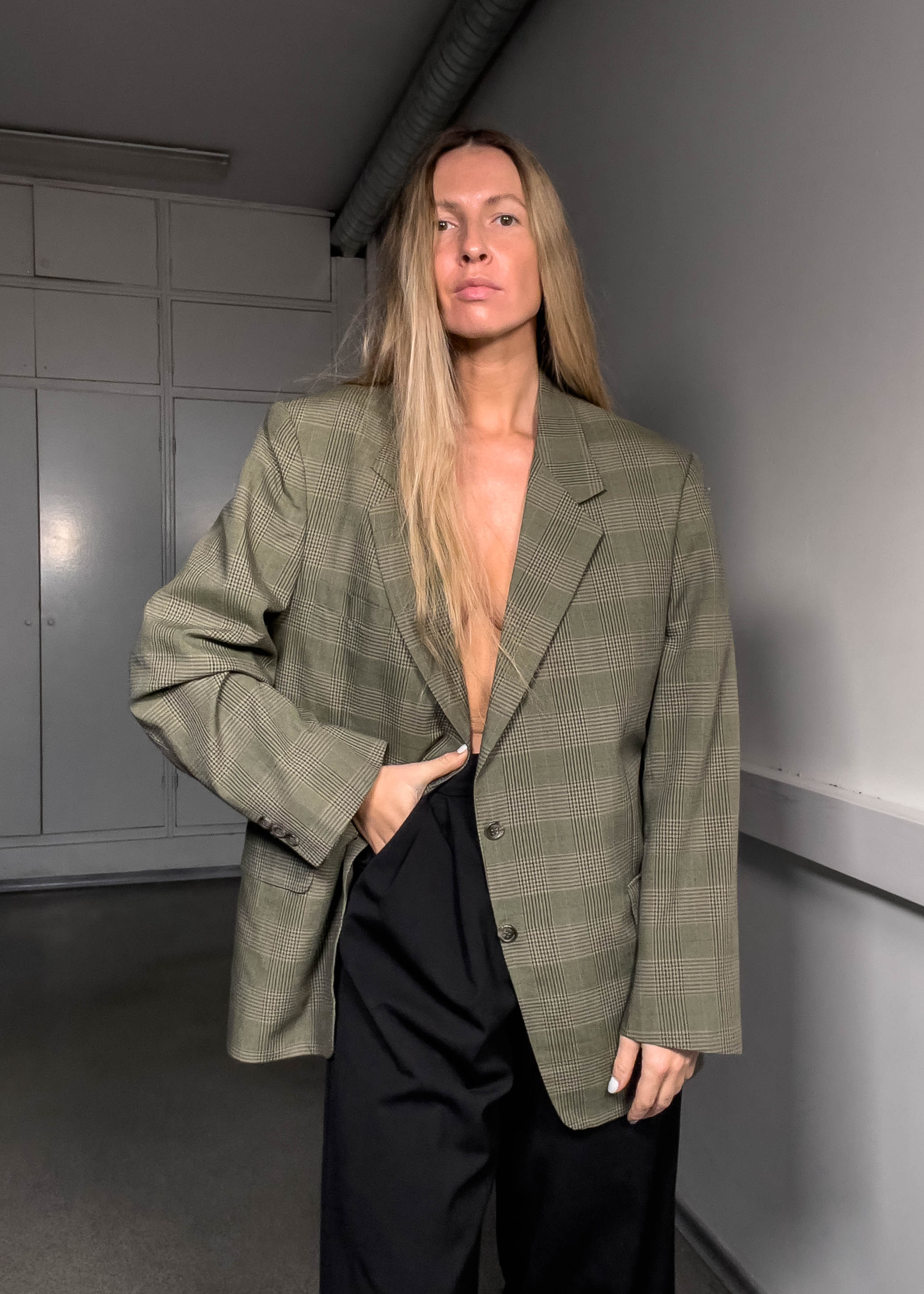 Vintage green blazer hotsell
