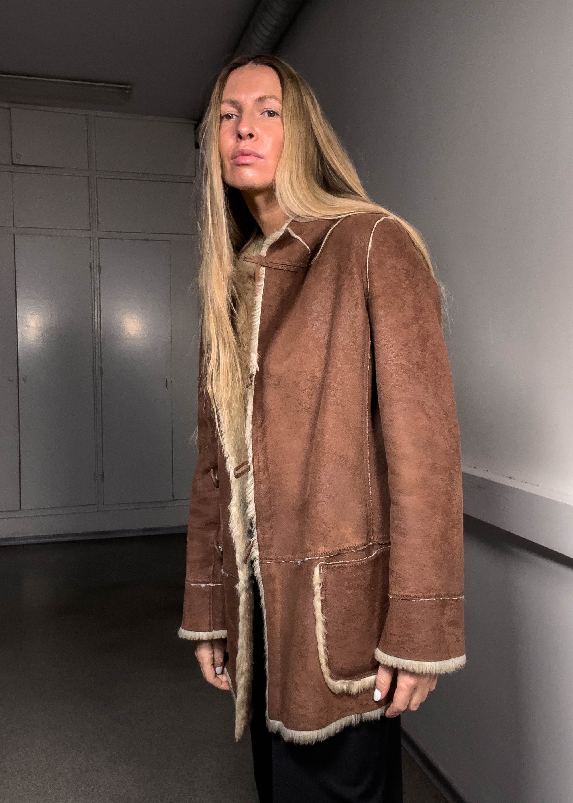Vintage ARMANI Faux Fur Coat