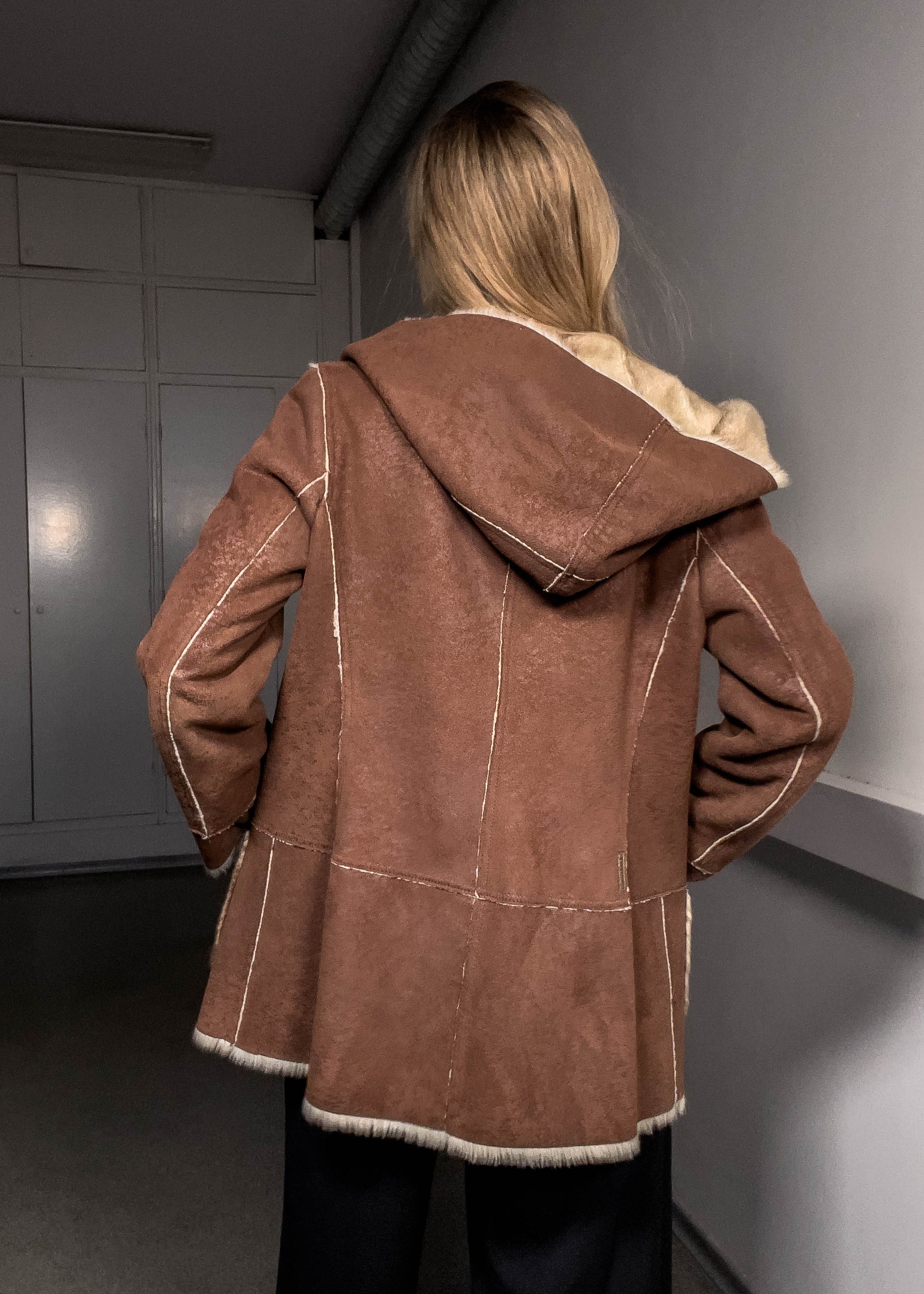 Vintage ARMANI Faux Fur Coat