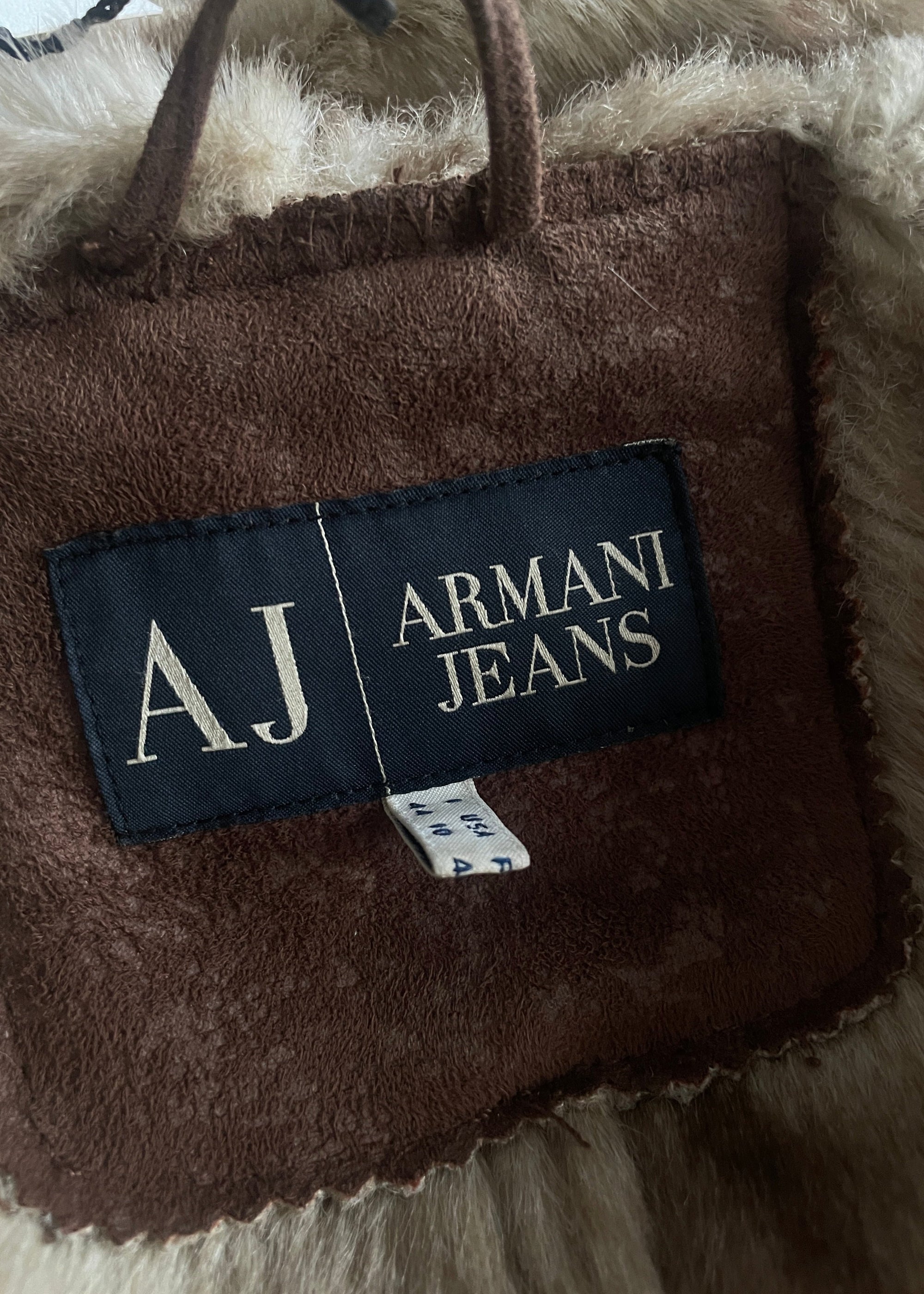 Vintage ARMANI Faux Fur Coat