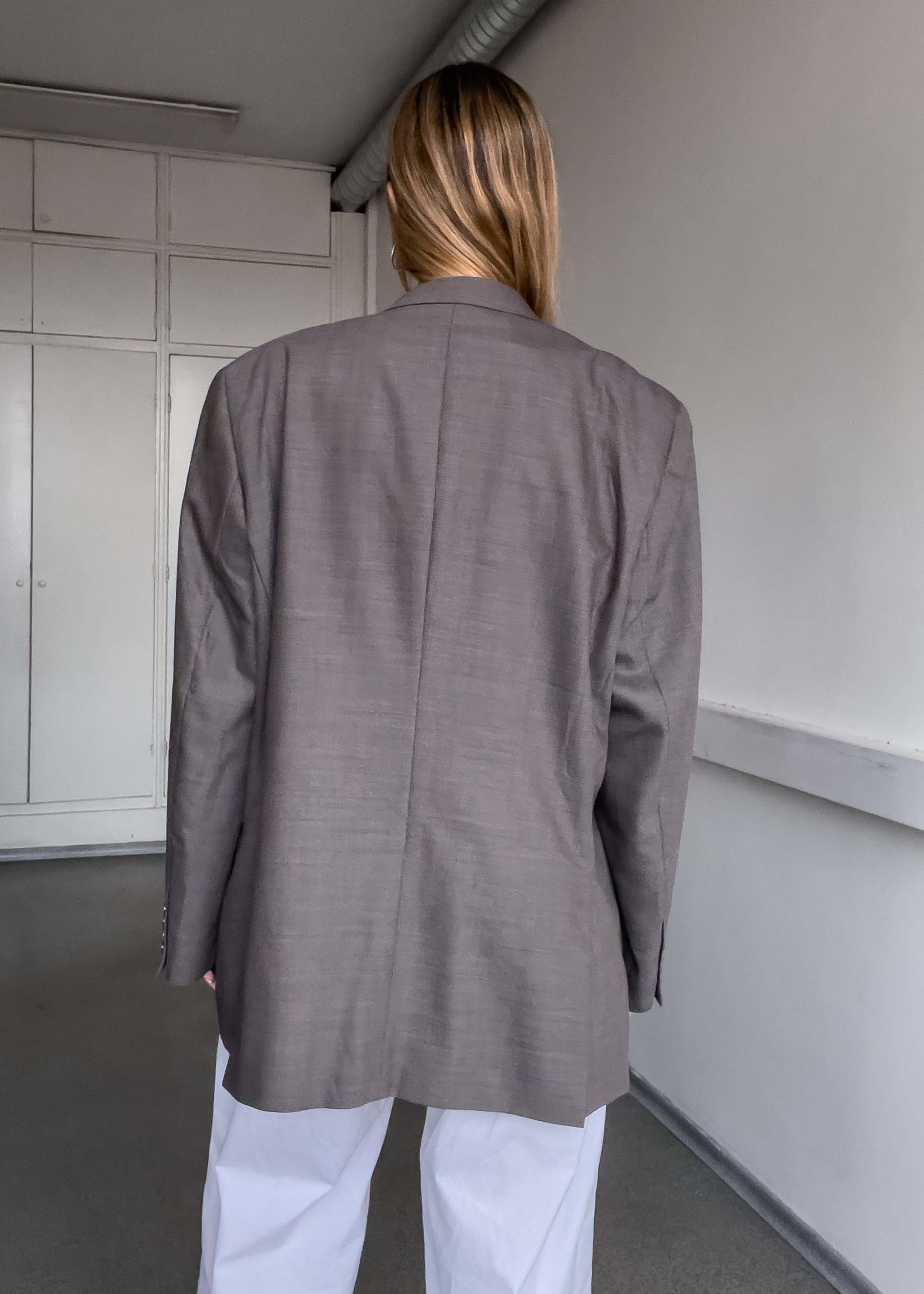 Vintage Brown Oversized Blazer