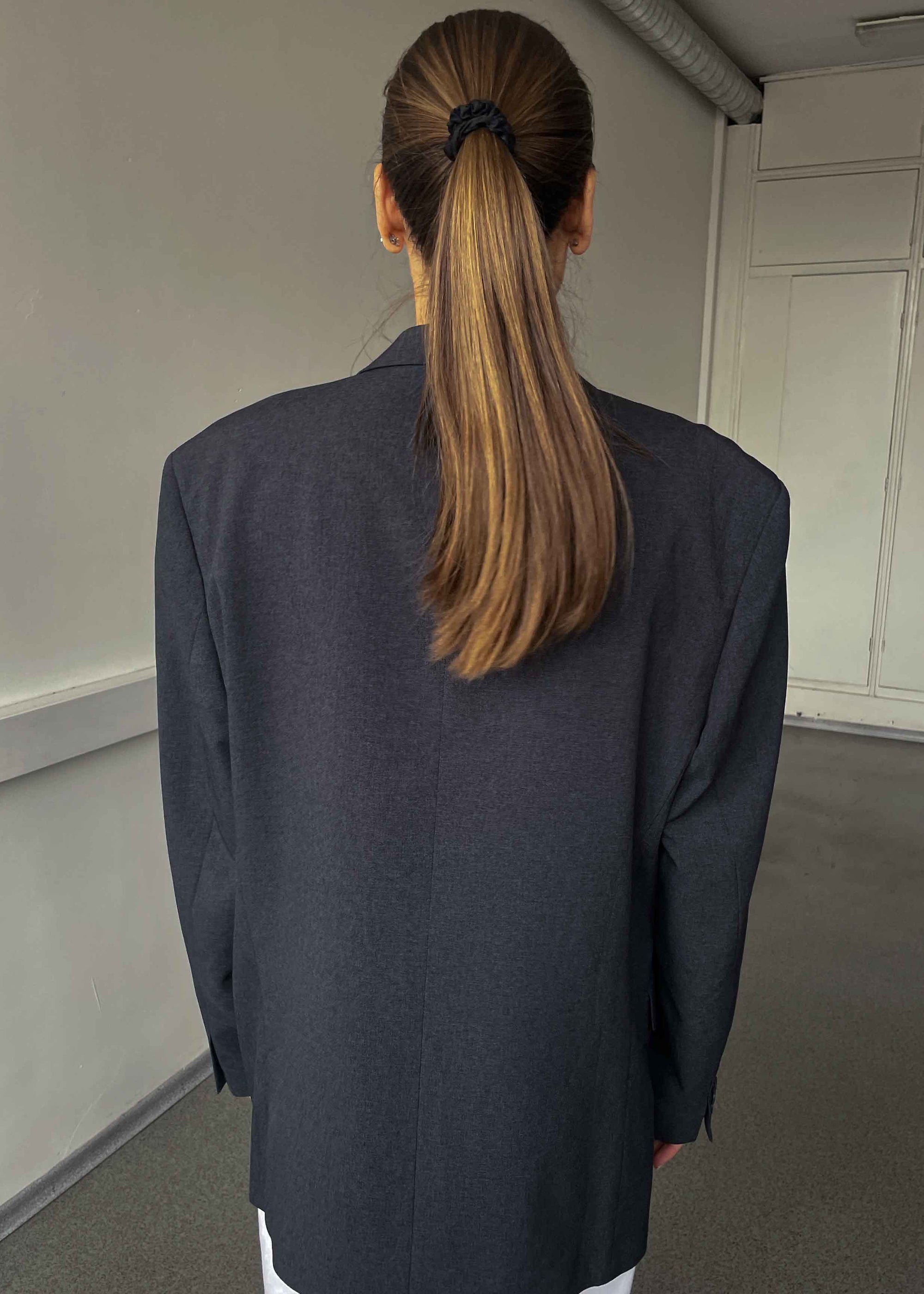 Vintage Grey Oversized Blazer