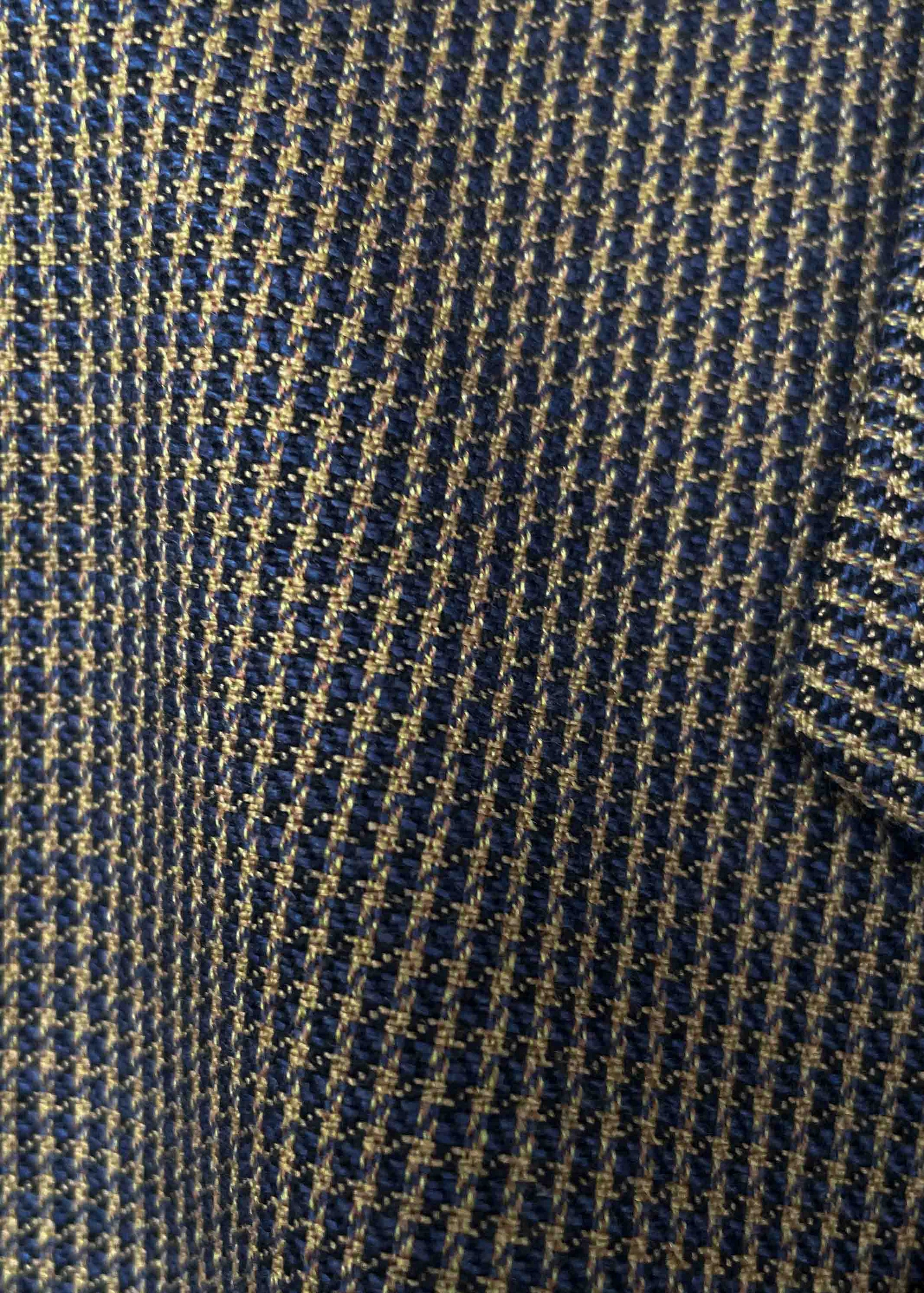 Vintage Multicoloured Dogtooth Print Oversized Blazer