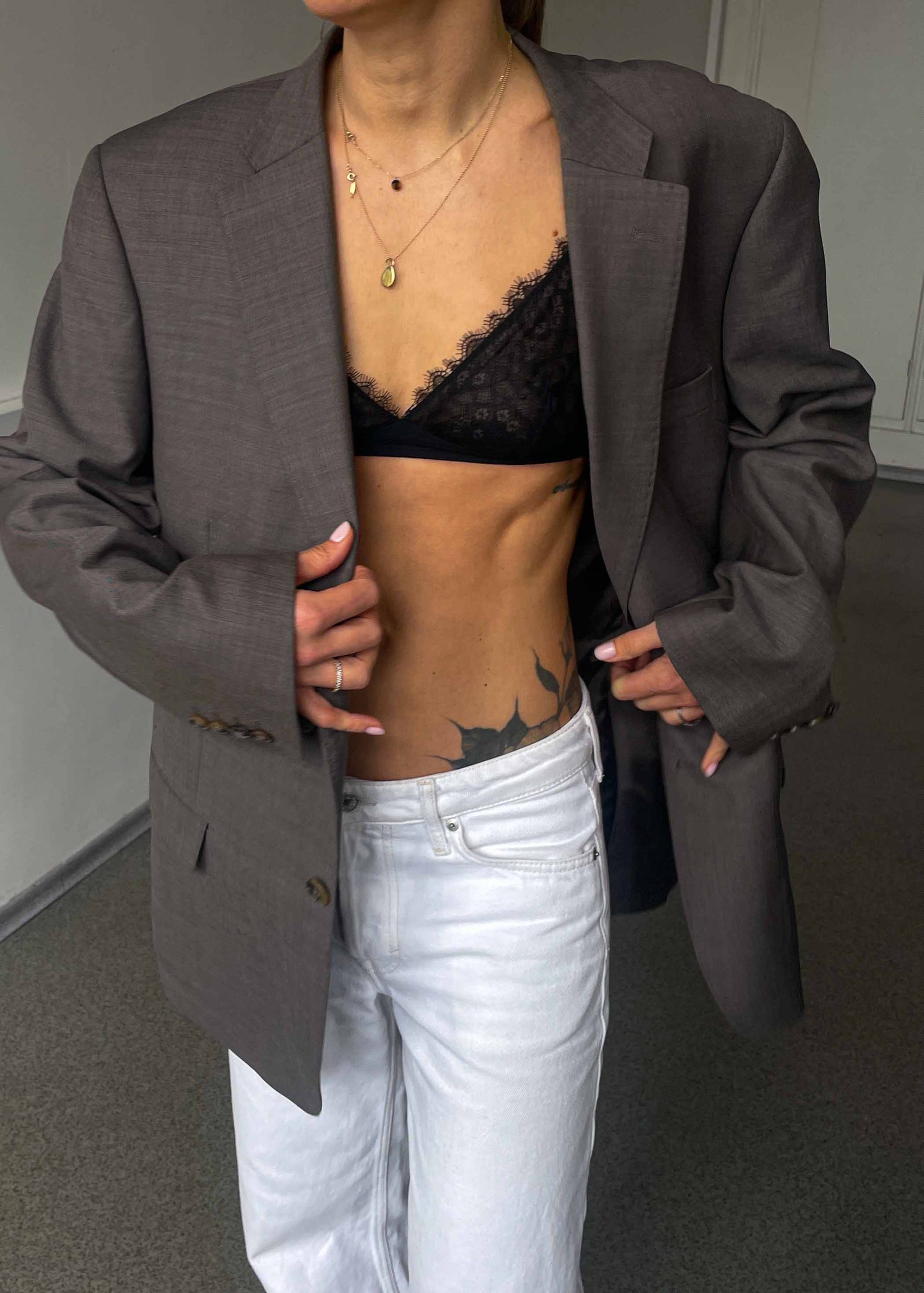 Vintage Brown Oversized Blazer