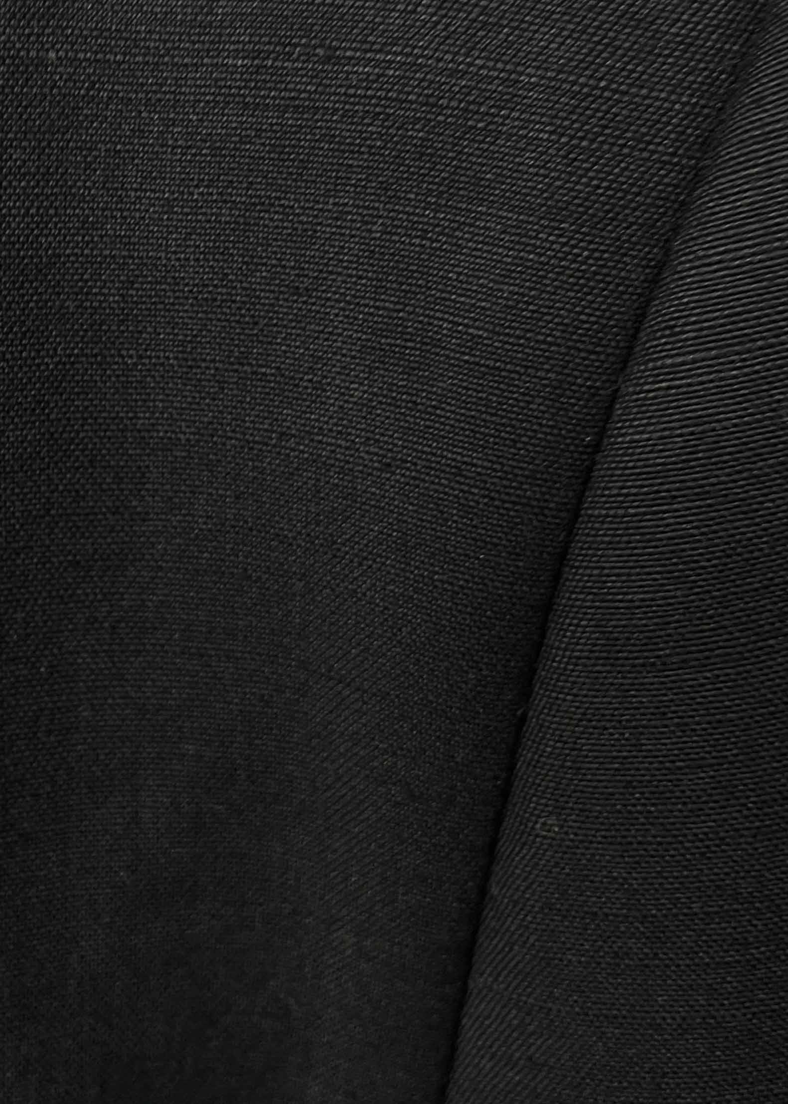 Vintage Black Oversized Linen Blend Blazer