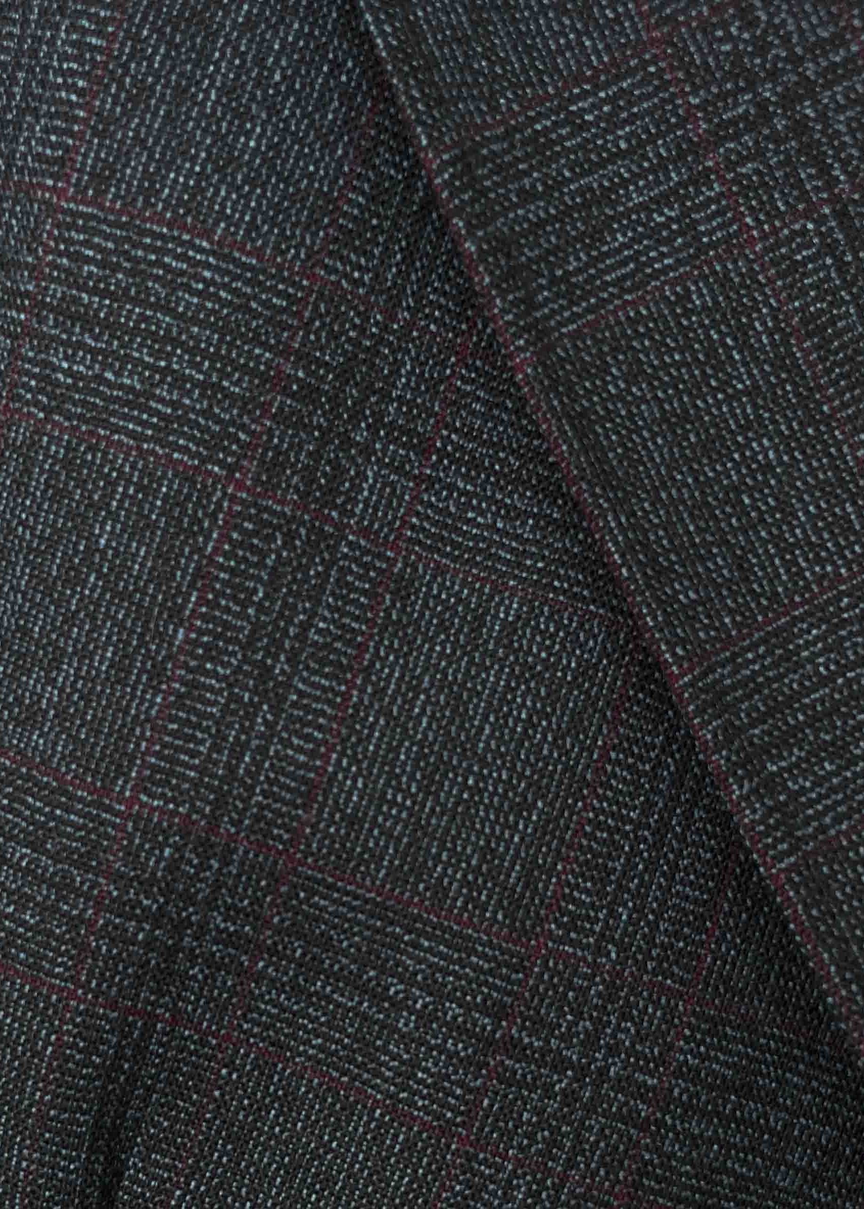 Vintage Blue Checked 100% WOOL Smaller Fit Blazer