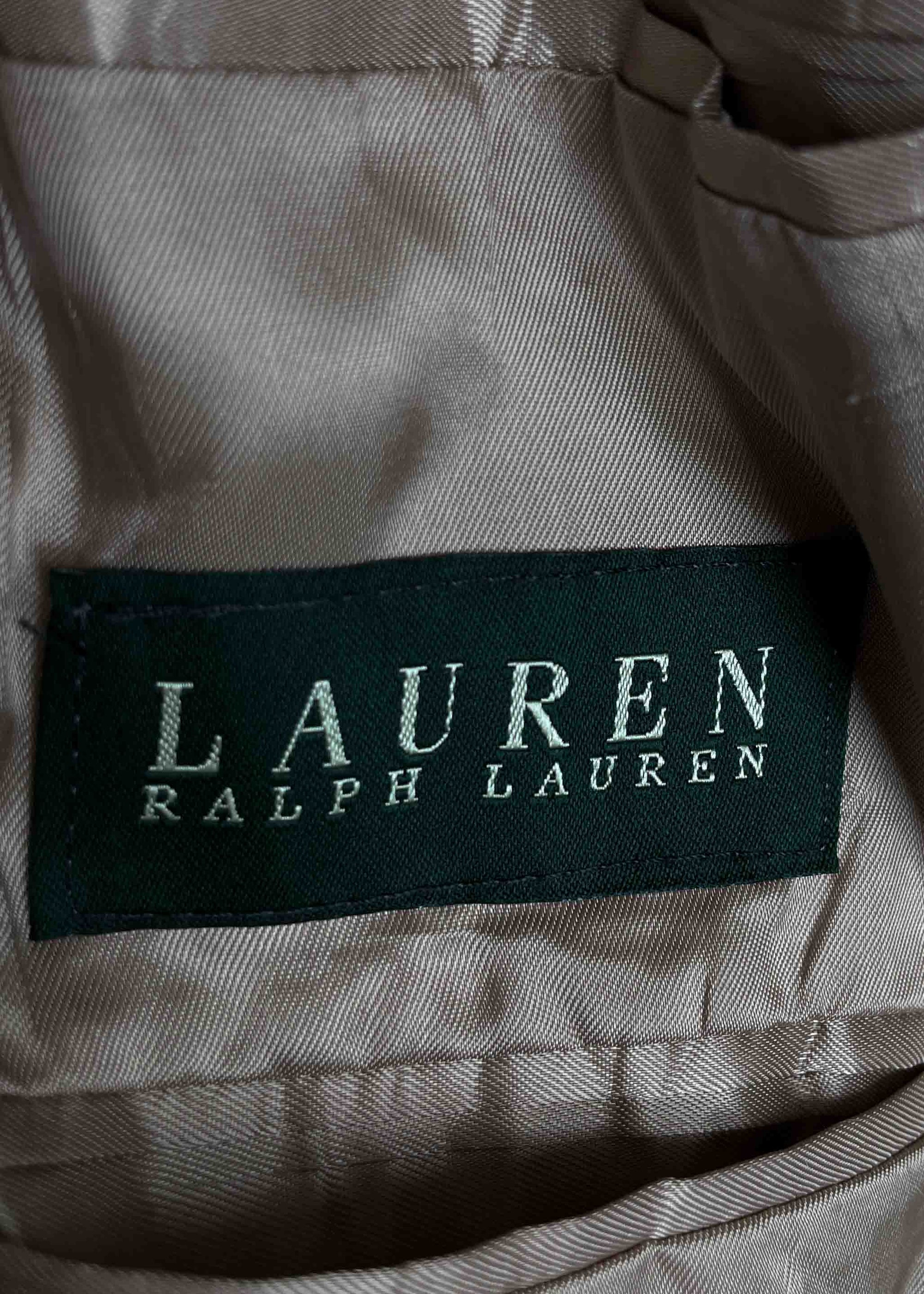 Vintage Brown Checked Oversized Blazer by RALPH LAUREN
