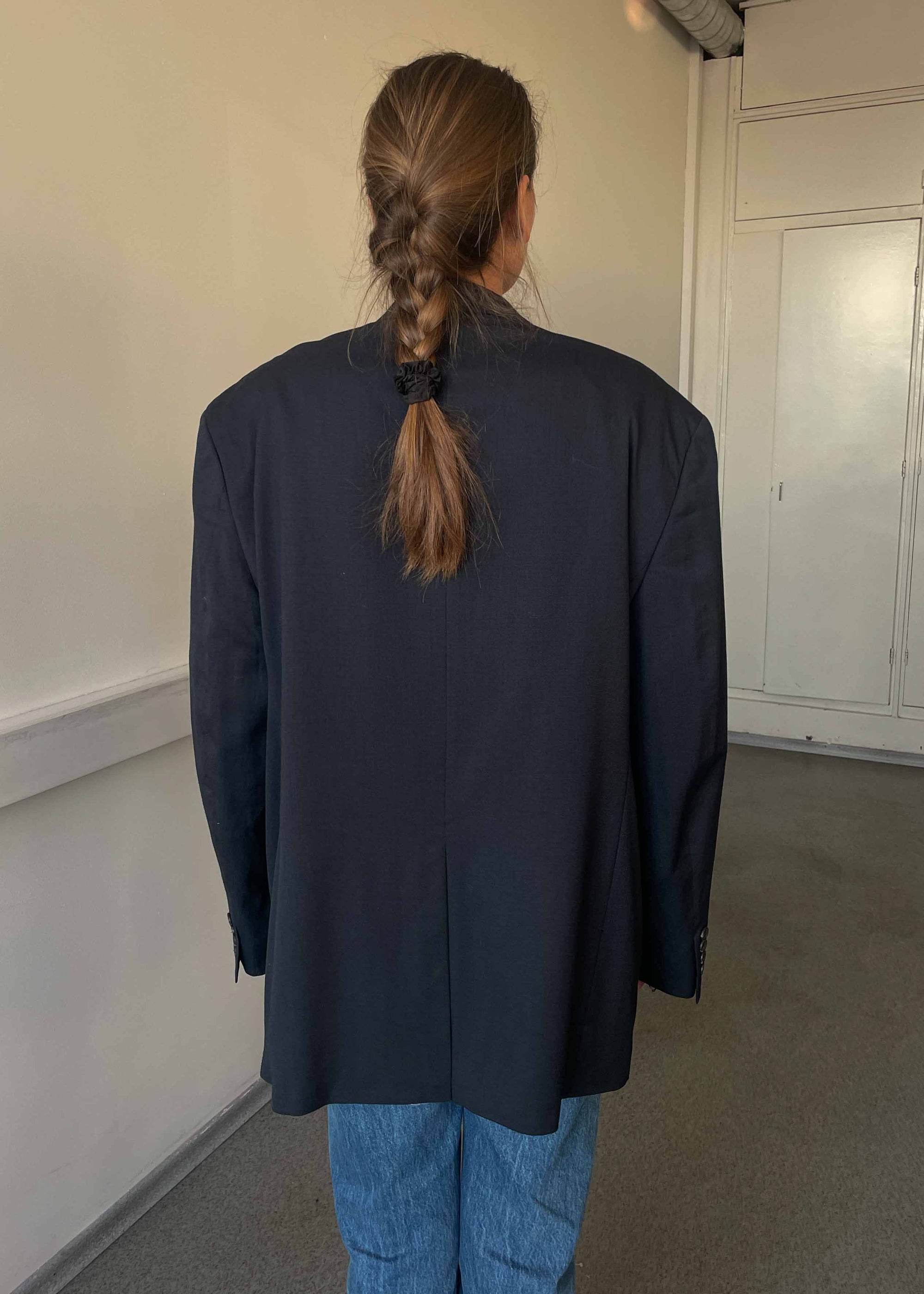 Vintage Dark Blue 100 % WOOL Blazer Chaps by RALPH LAUREN