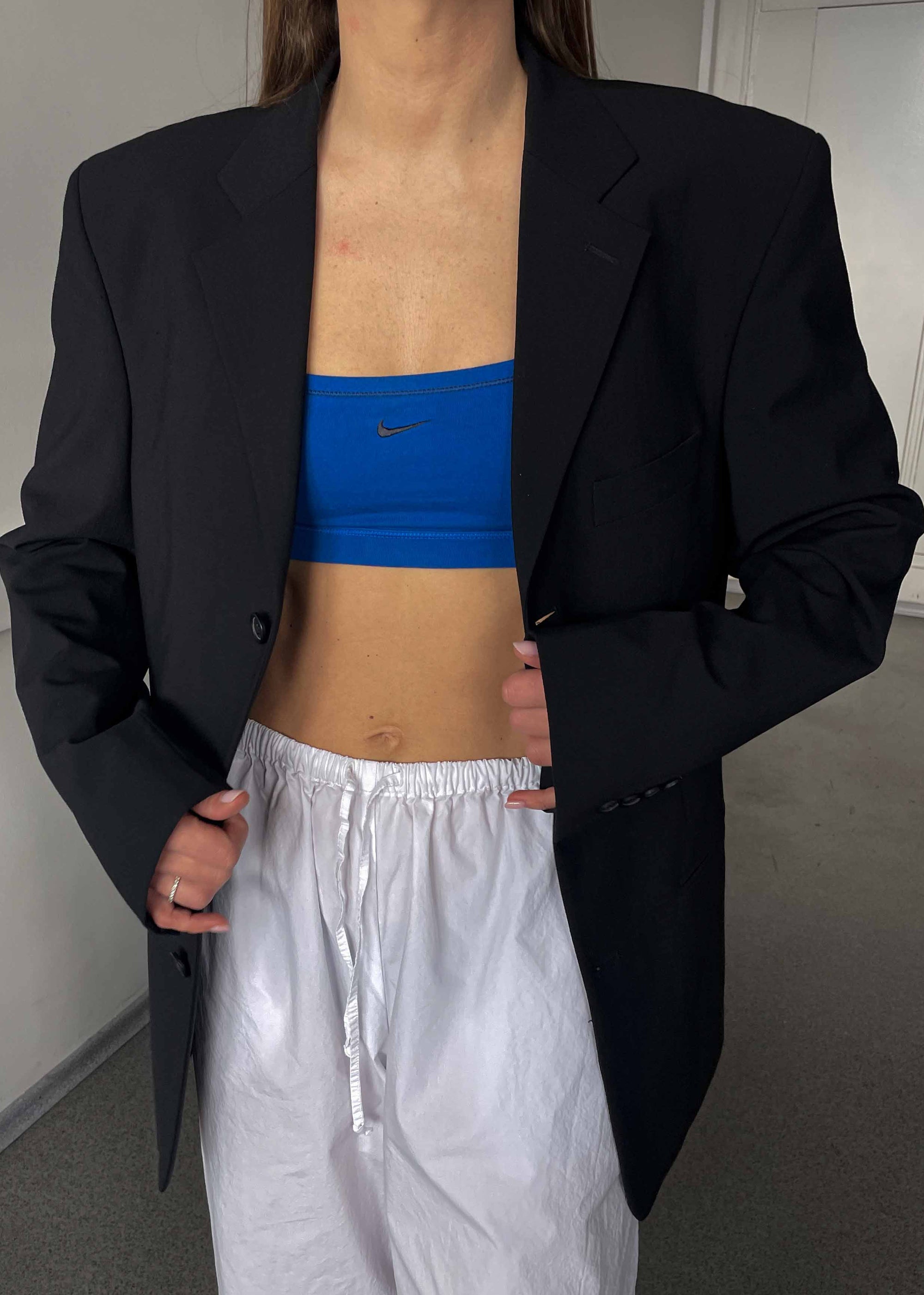 Vintage Black Oversized Blazer by BATISTINI