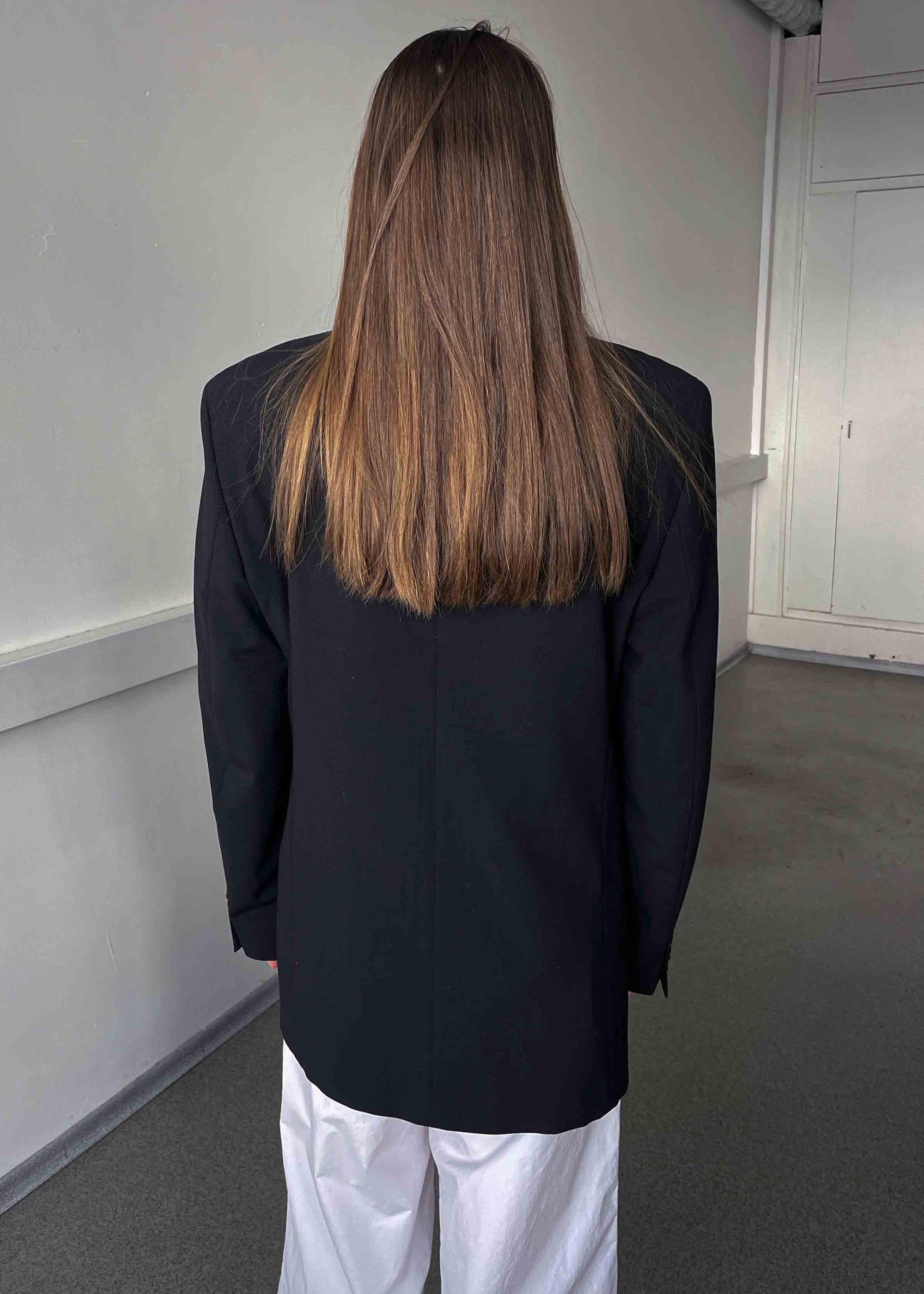 Vintage Black Oversized Blazer by BATISTINI