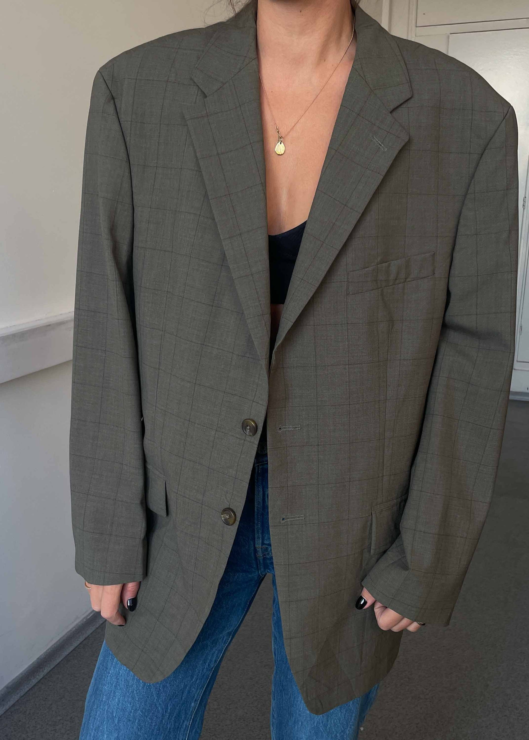 Vintage Sage Green 100 % WOOL Blazer Chaps by RALPH LAUREN