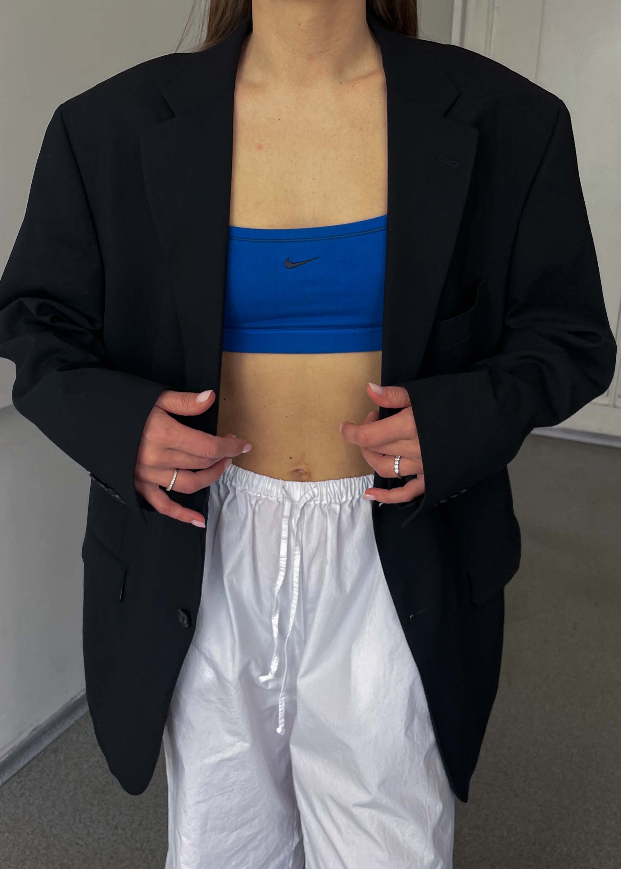 Vintage Classic Black Oversized Blazer
