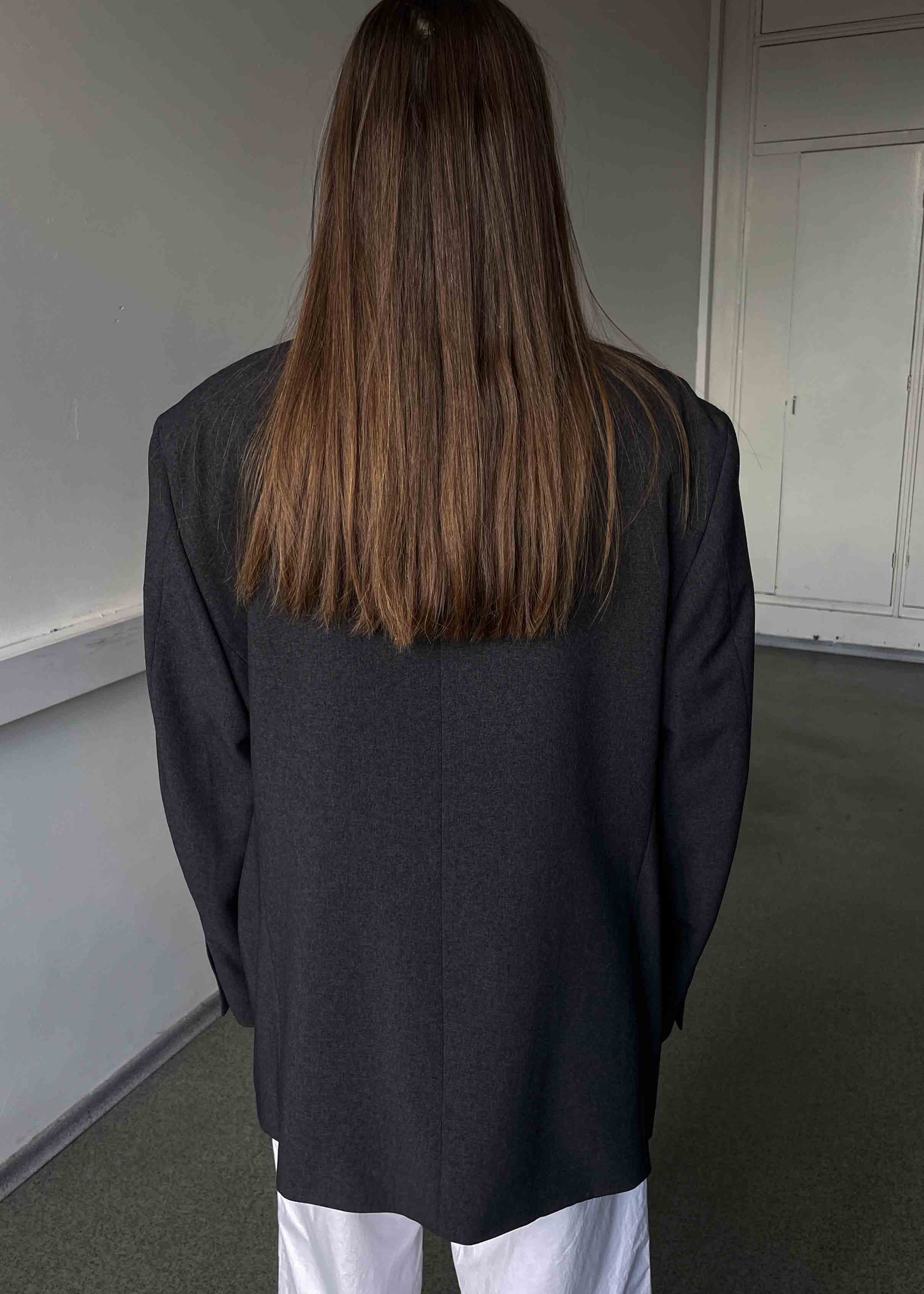 Vintage Grey Oversized Blazer