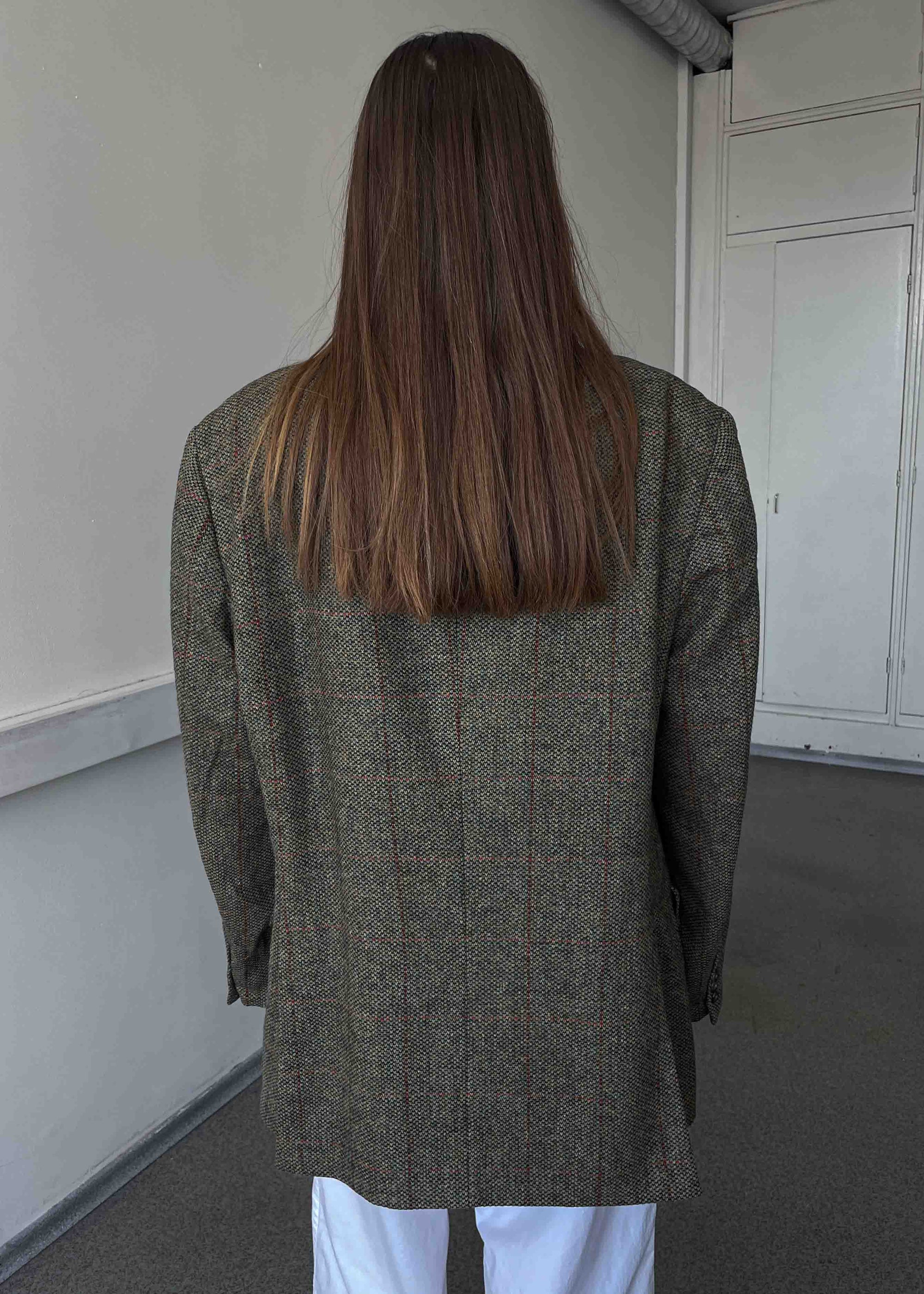 Vintage Multicoloured Patterned Oversized Blazer by BURBERRYS'