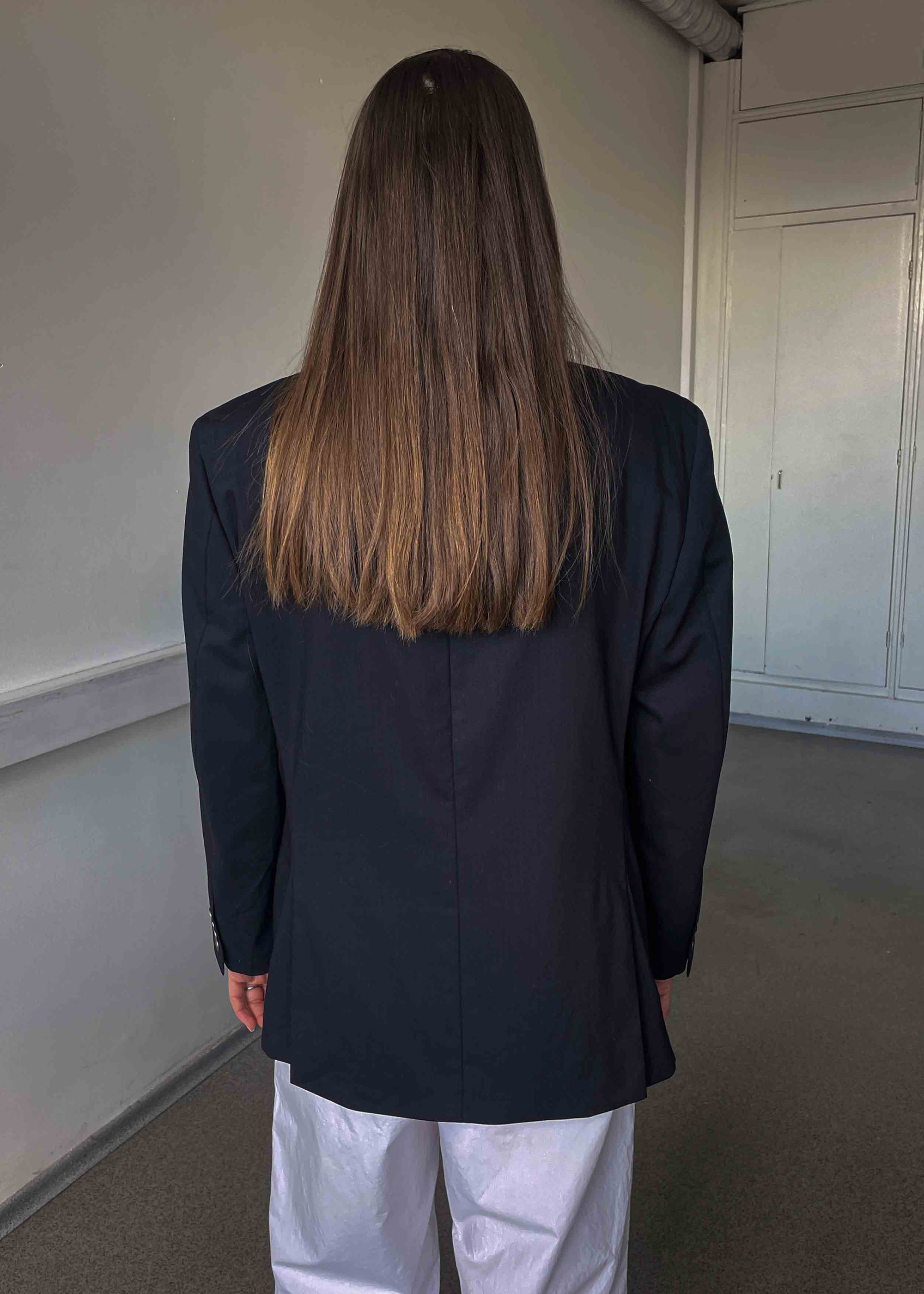 Vintage Navy Blue Smaller Fit Blazer by CALVIN KLEIN