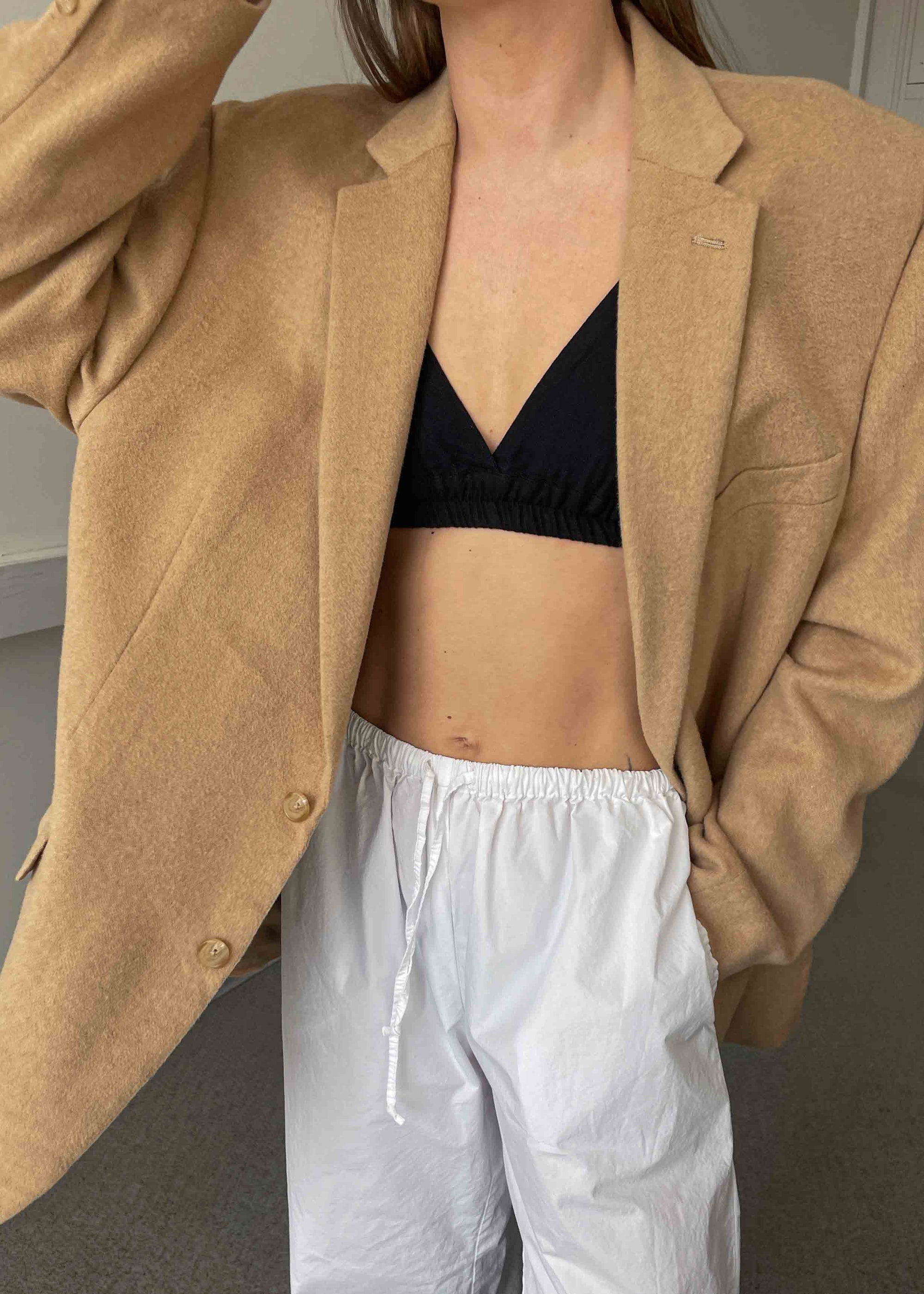 Vintage Brown Camel Hair Oversized Blazer by RALPH LAUREN