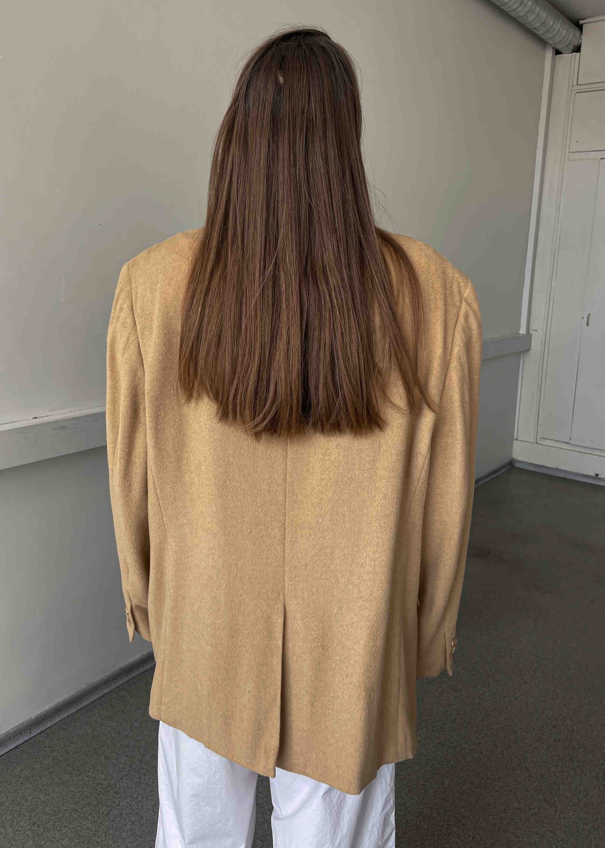 Vintage Brown Camel Hair Oversized Blazer by RALPH LAUREN