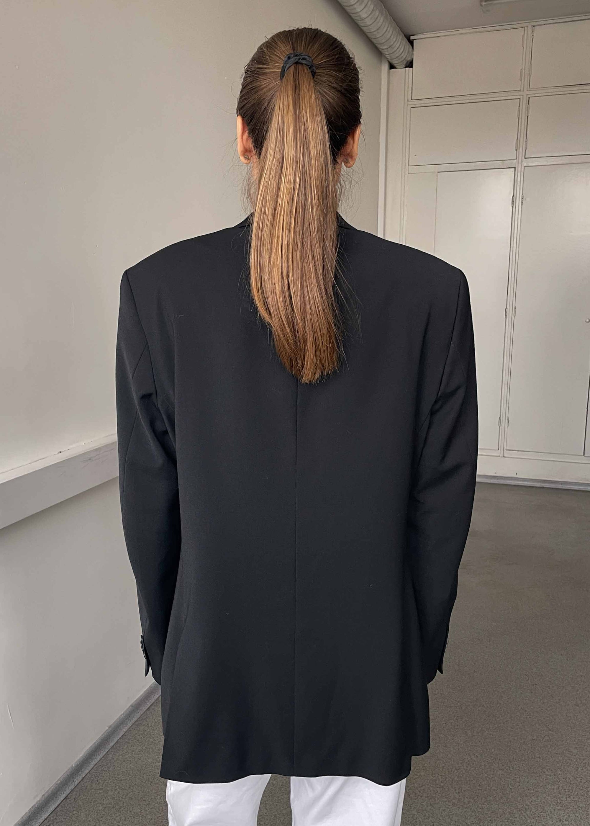 Vintage Classic Black Oversized Blazer