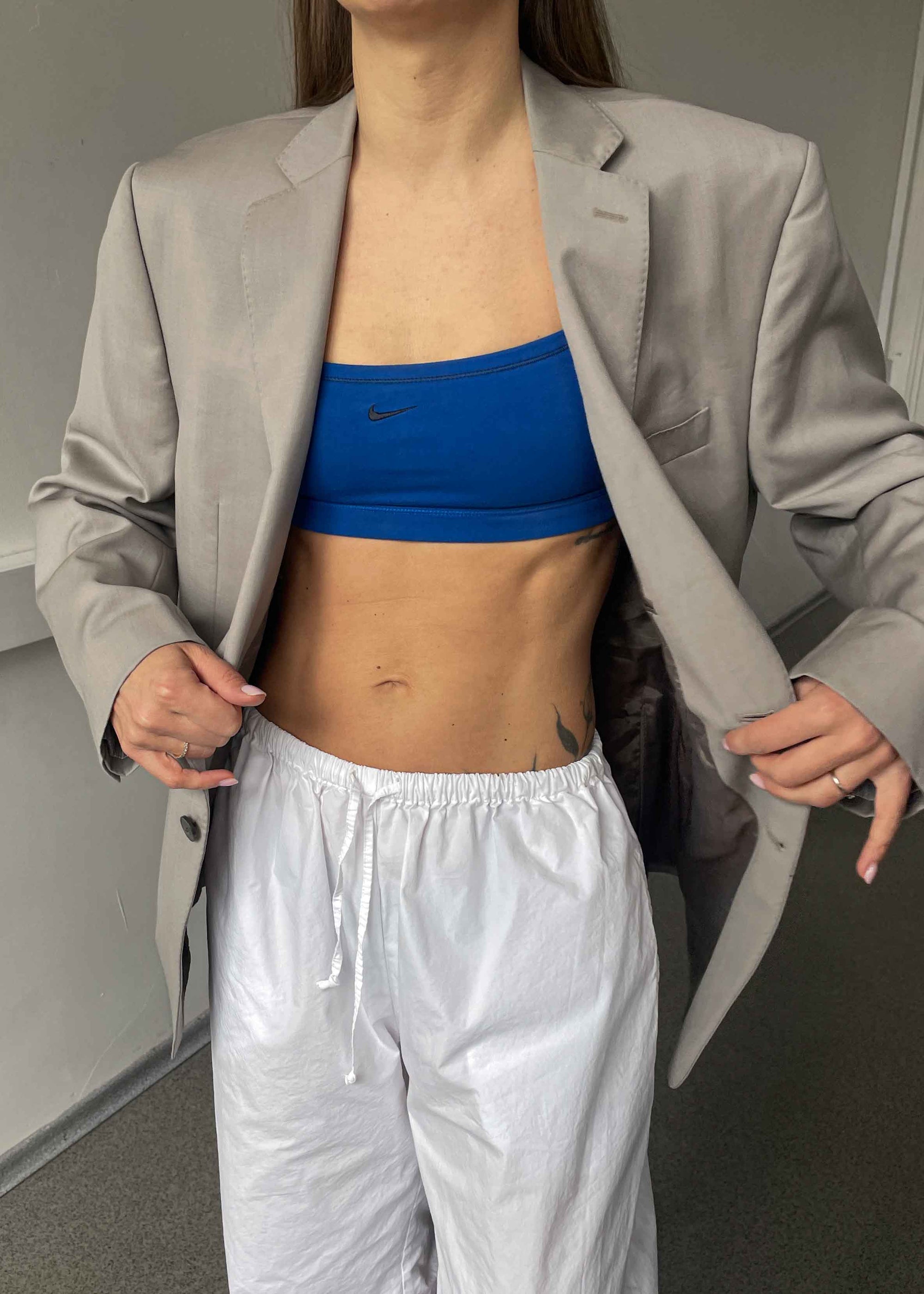 Vintage Light Grey Smaller Fit Blazer by CALVIN KLEIN