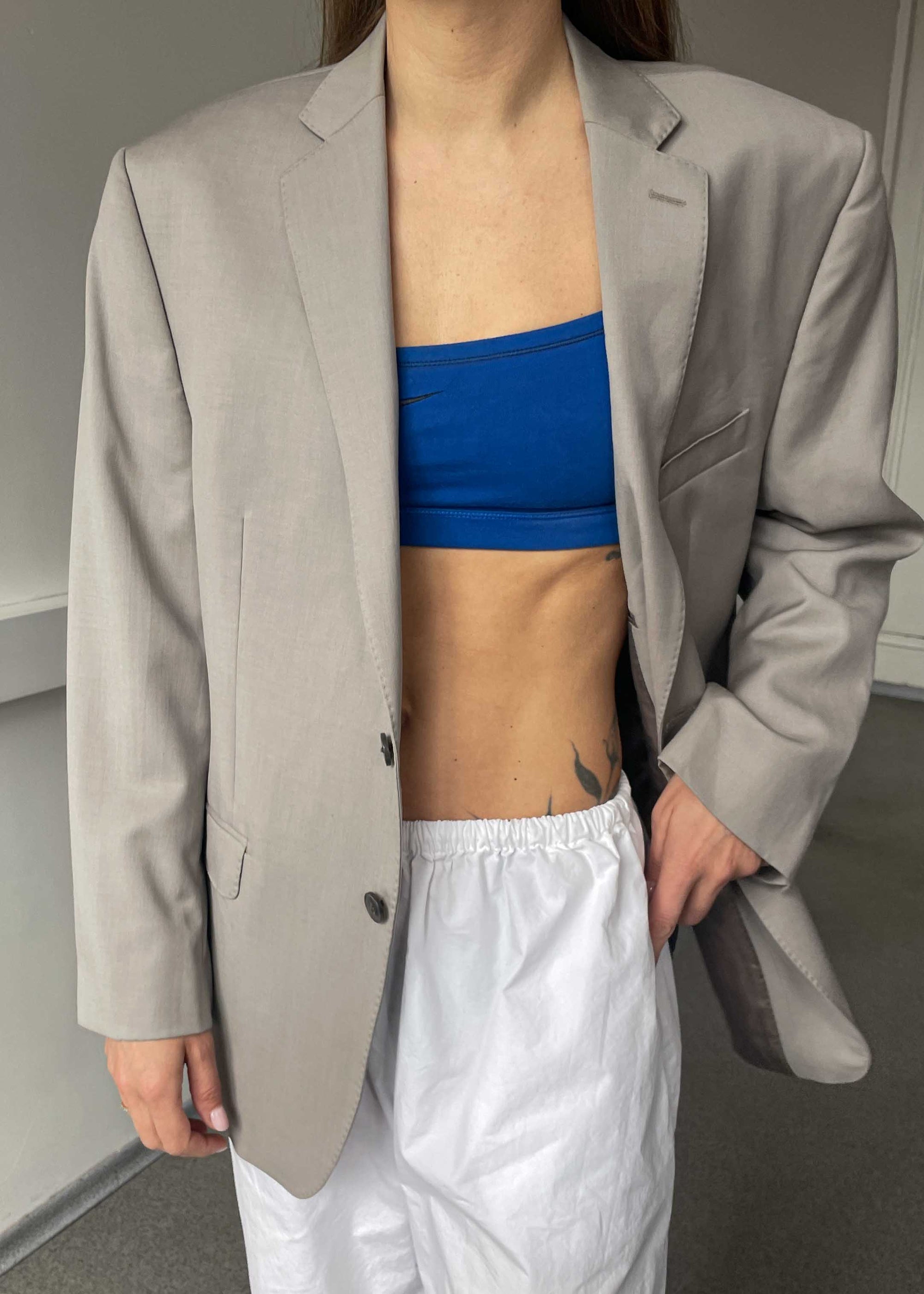 Vintage Light Grey Smaller Fit Blazer by CALVIN KLEIN