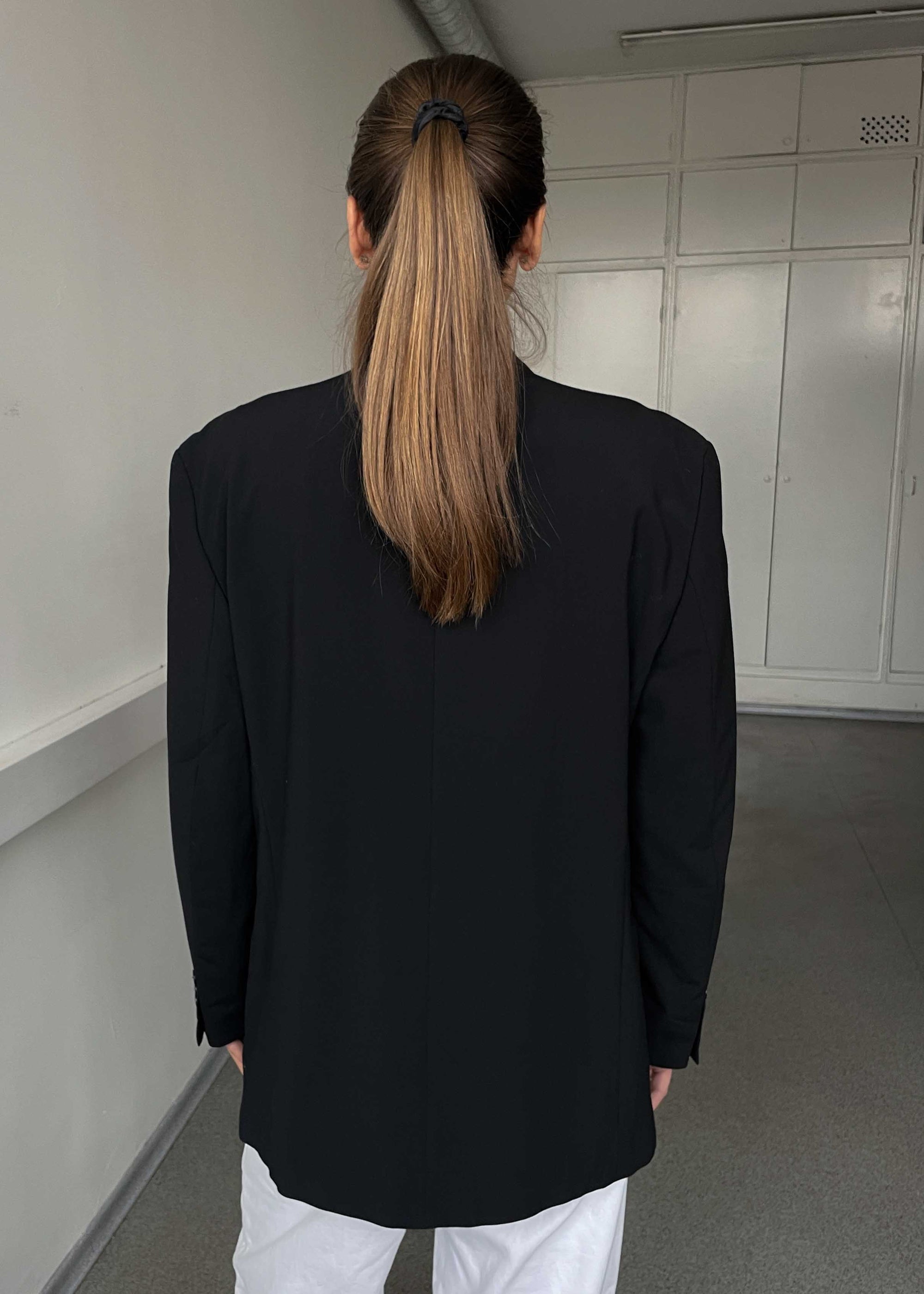 Vintage Black Oversized Blazer by BATISTINI