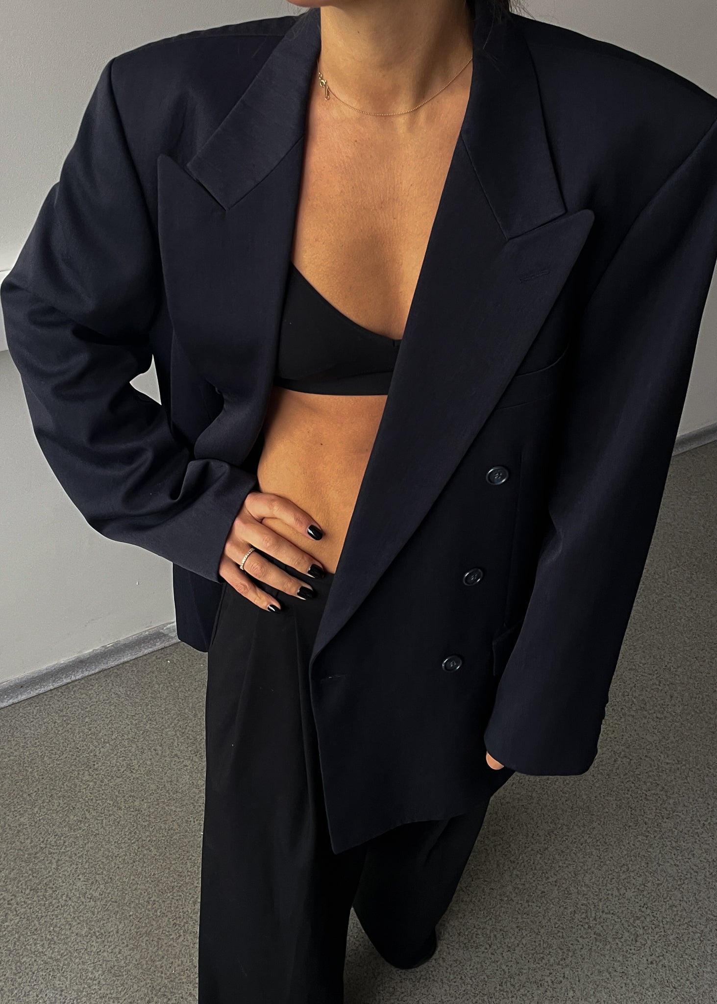 Vintage Oversized Double Breasted Blazer