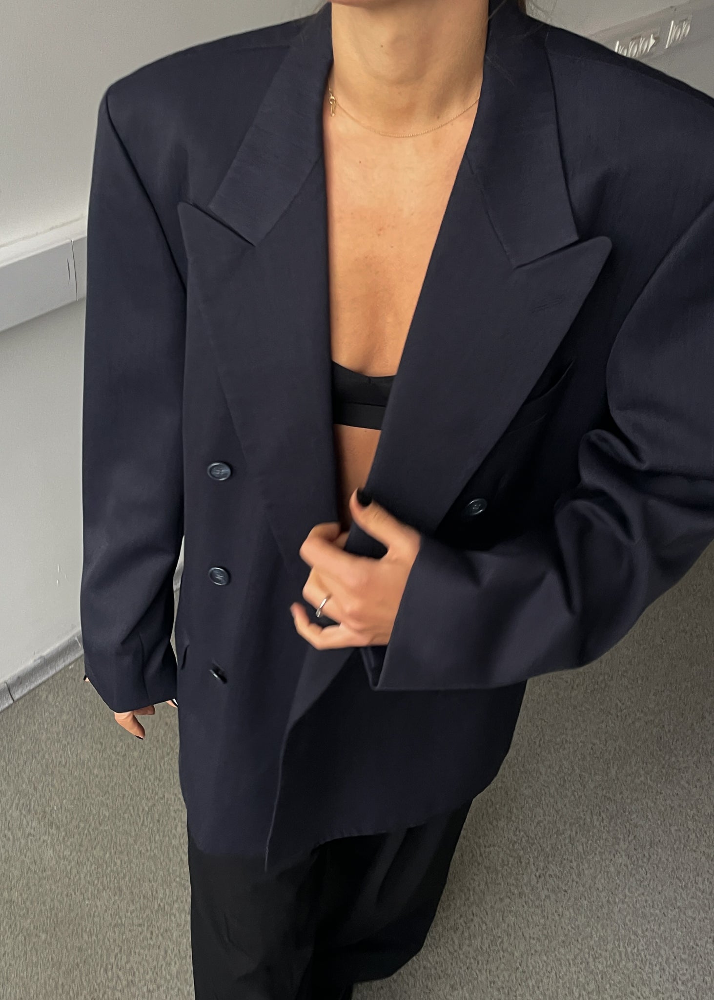 Vintage Oversized Double Breasted Blazer