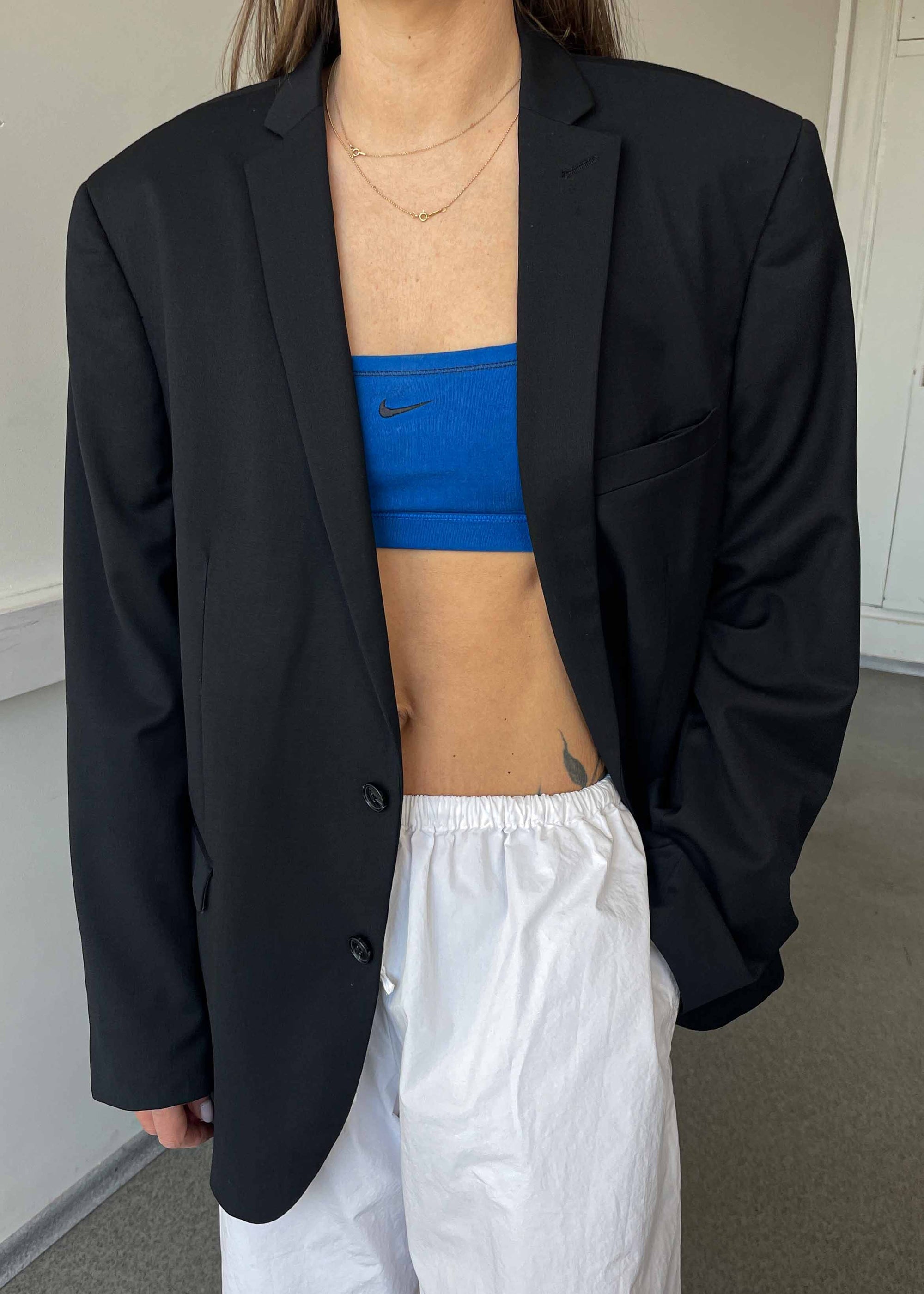 Vintage Classic Black Oversized Blazer